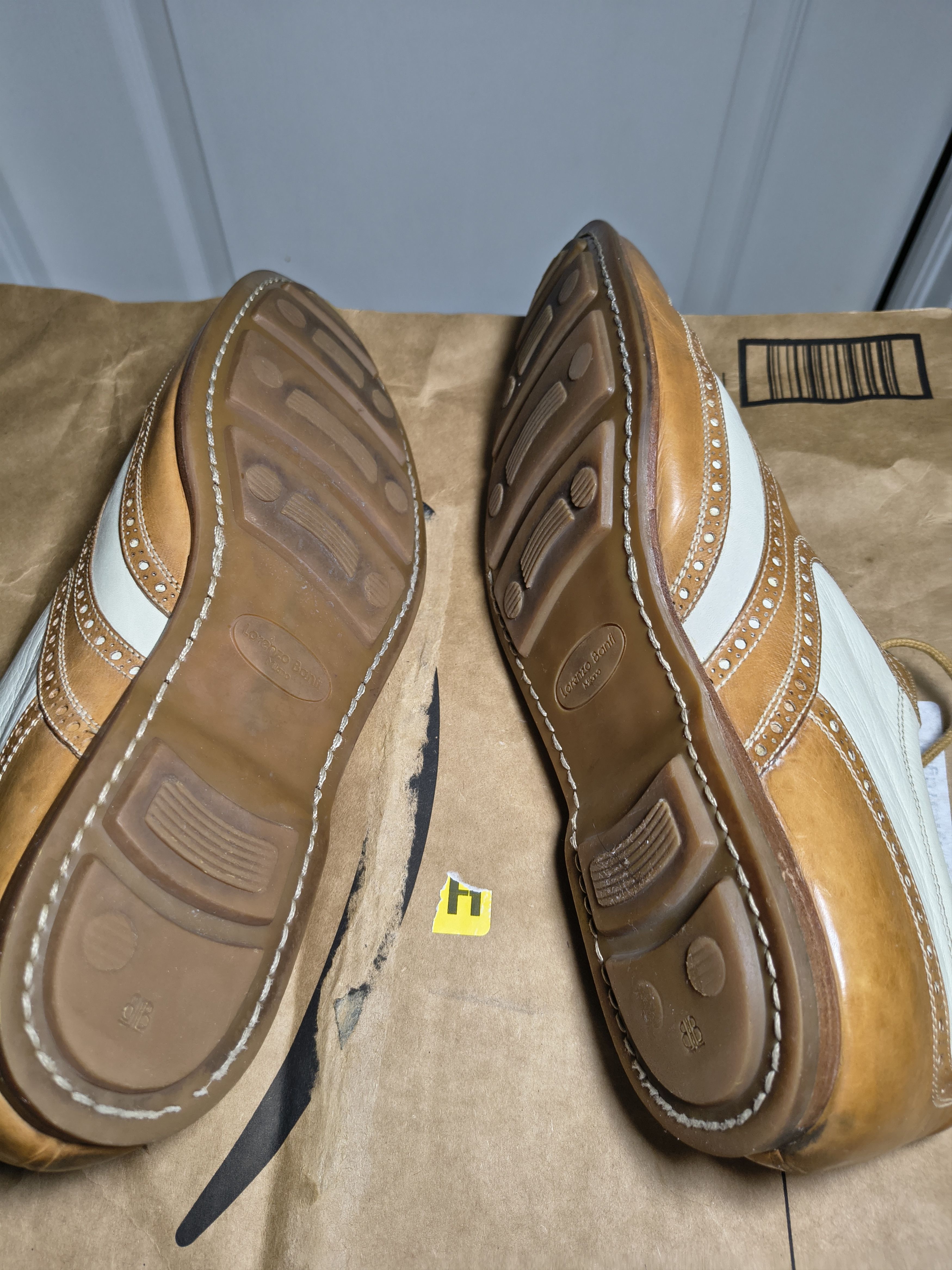 Other Lorenzo Banfi Milano Men Two Tone Brogue dress shoes Size 12 Size US 12 / EU 45 - 9 Thumbnail