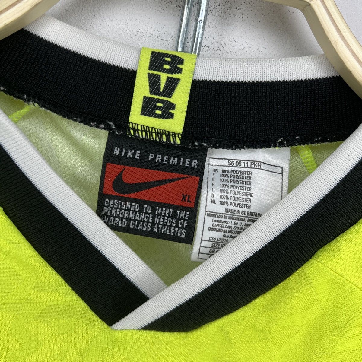 Nike × Vintage 1995 1996 Borussia Dortmund Nike Vintage Soccer Jersey Size US XL / EU 56 / 4 - 5 Thumbnail