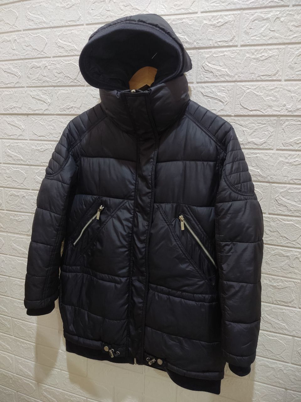 Japanese Brand CODES COMBINE Hooded Puffer Down Jacket Size US S / EU 44-46 / 1 - 4 Thumbnail