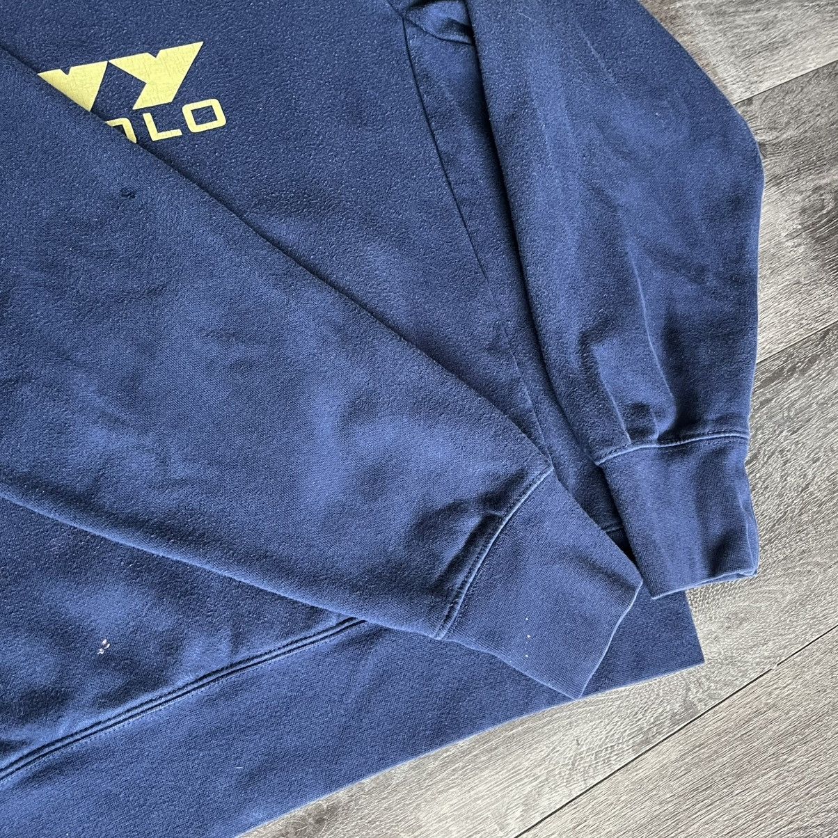 Nike Vintage 2000s Nike Center Swoosh US Navy Water Polo Hoodie Size US M / EU 48-50 / 2 - 6 Thumbnail