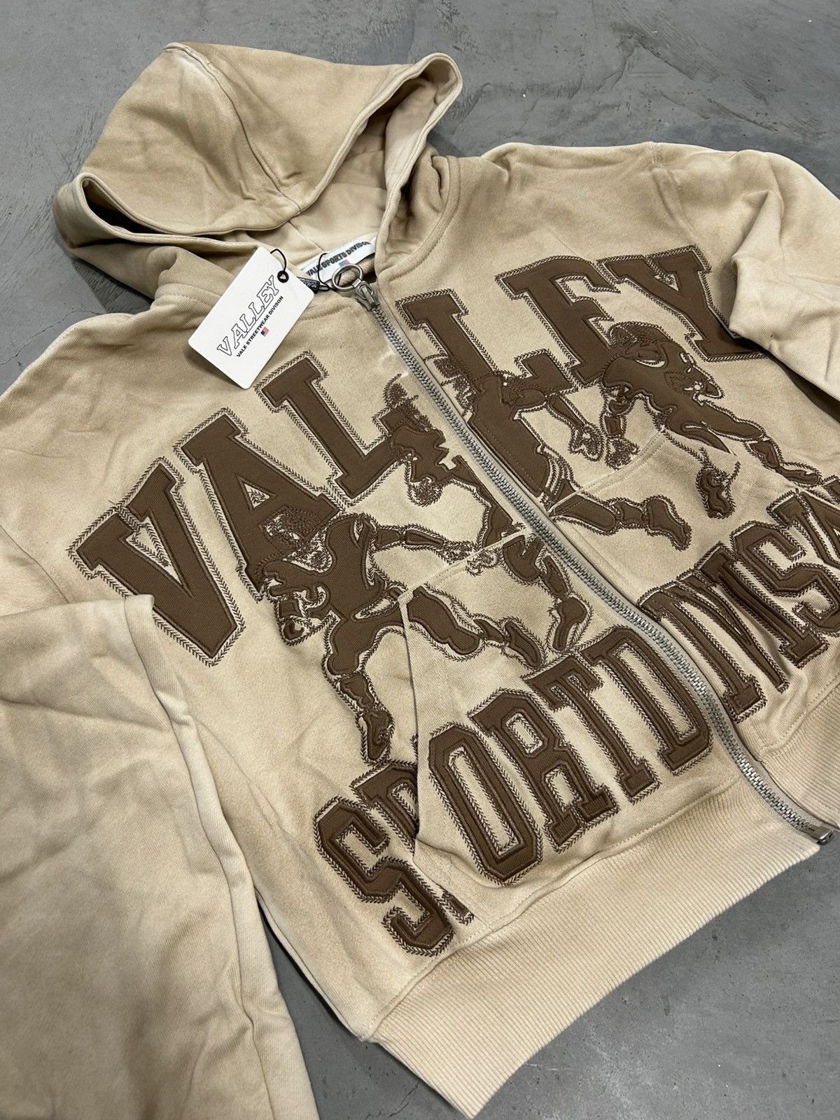 Vale Vale Forever Valley Dreams Tan Mud Friday Zip Up Hoodie Size US M / EU 48-50 / 2 - 2 Thumbnail