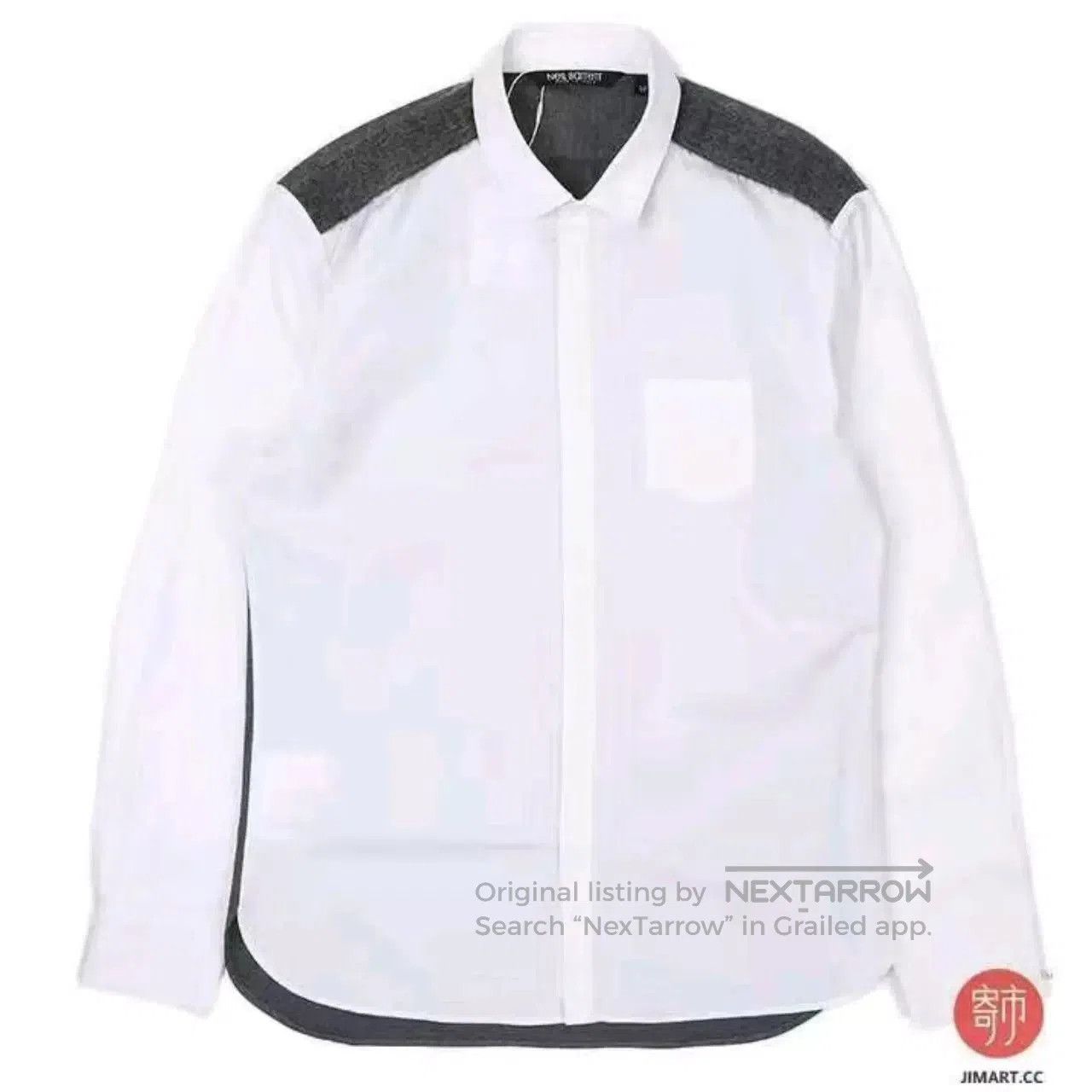 Neil Barrett Neil Barrett Gray Wool Shirt for Sale. Size US M / EU 48-50 / 2 - 1 Thumbnail