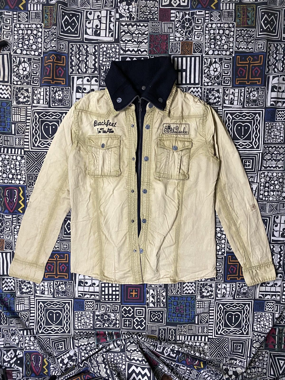 image of If Six Was Nine x In The Attic Double Layer History Shirt in Brown, Men's (Size Large)