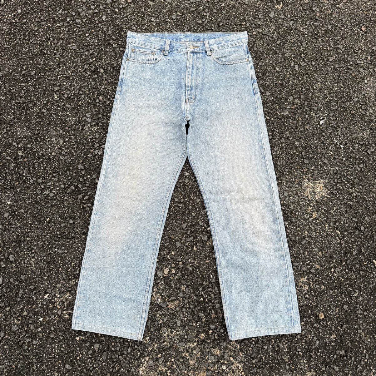 Japanese Brand W33 VINTAGE ORIGINAL DENIM STRAIGHT FADED JEAN PANTS Size US 33 - 1 Thumbnail