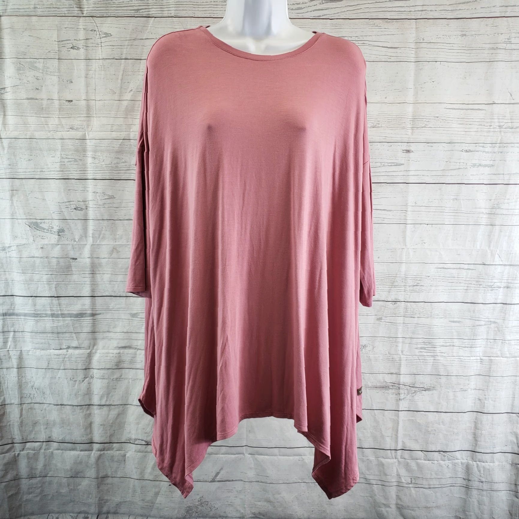 Vintage Matilda Jane Womens T-Shirt Sz Medium Pink Dolman 3/4 Sleeve Long Car Ride Tee Size M / US 6-8 / IT 42-44 - 2 Thumbnail