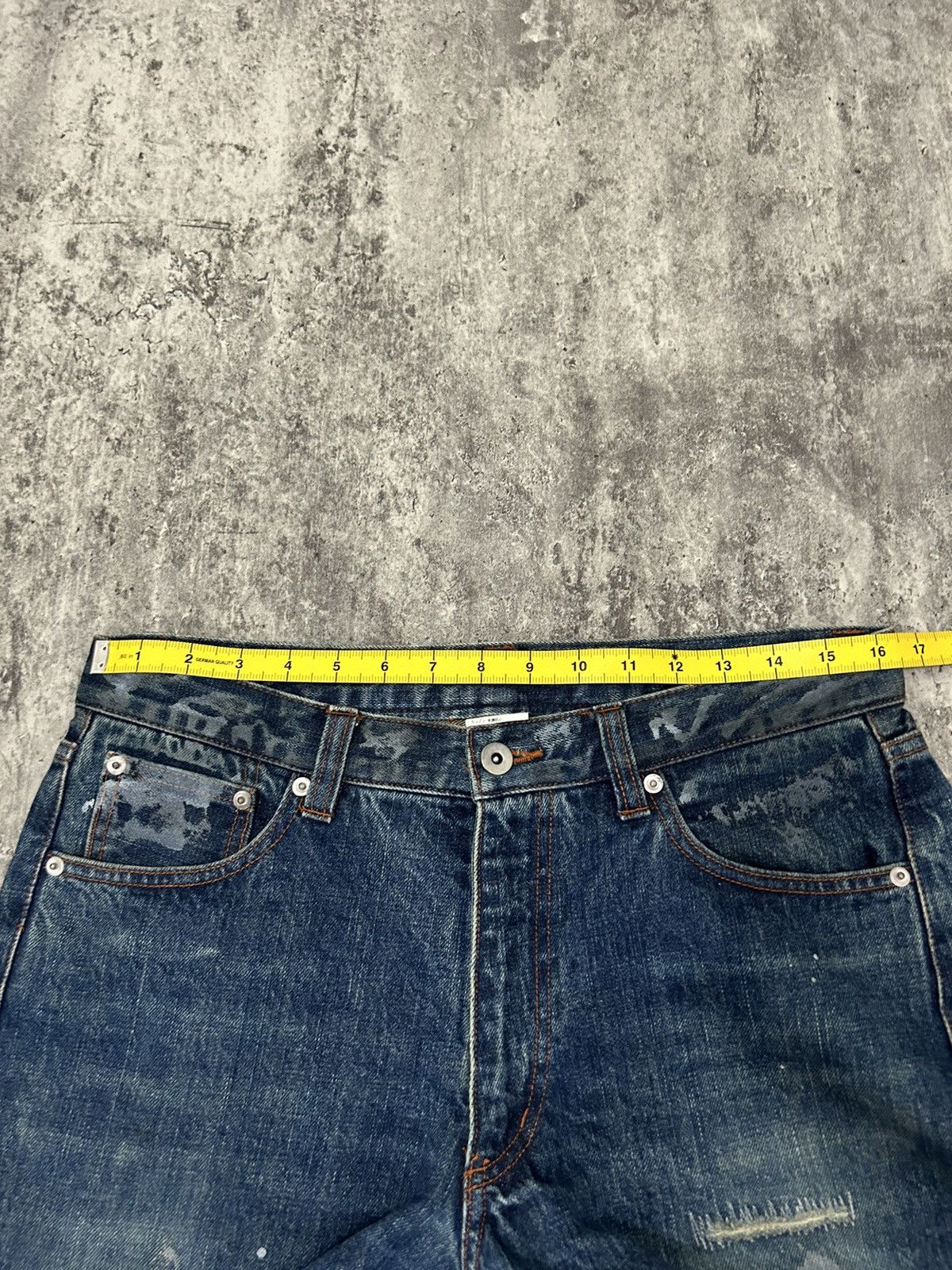 Japanese Brand Men’s Melrose Japanese Selvedge Paint Distressed Pants Size US 32 / EU 48 - 12 Thumbnail