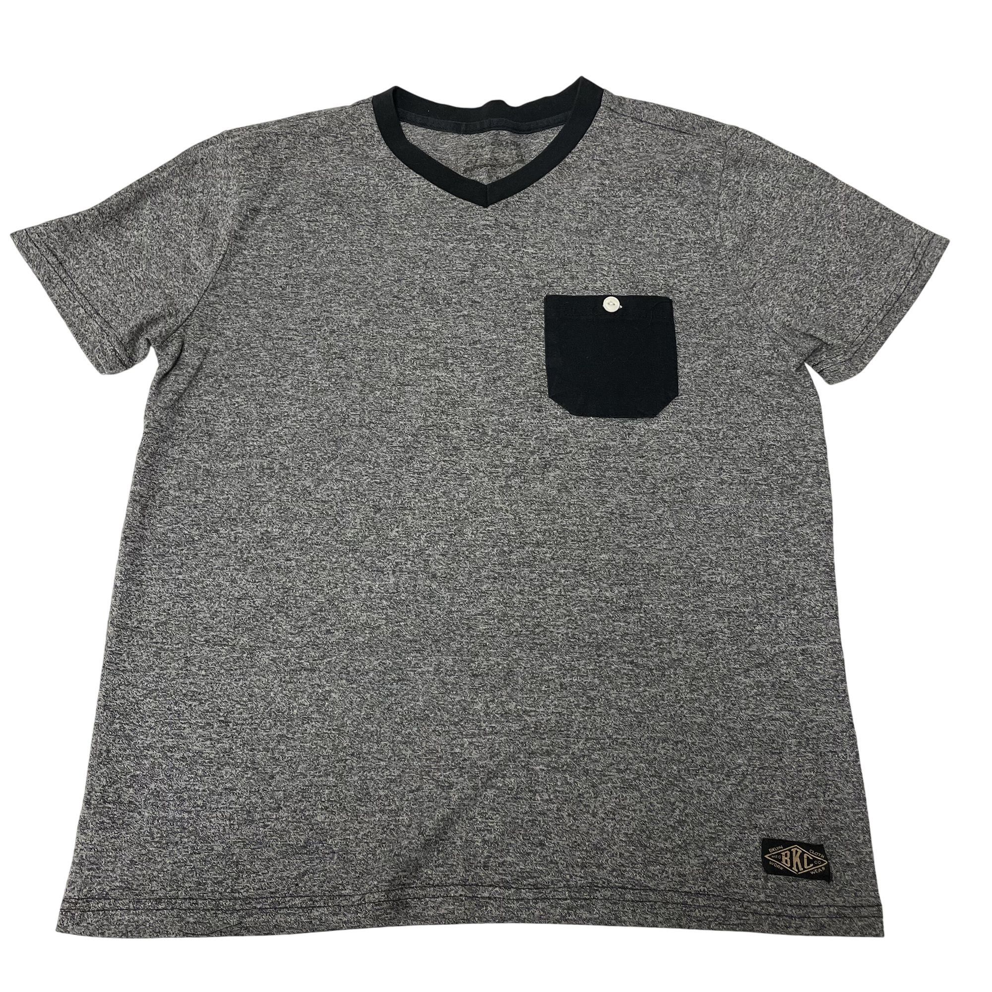 Other Vtg BKLYN BKC Cloth Brooklyn Heather V Neck Pocket RINGER Size US M / EU 48-50 / 2 - 6 Thumbnail