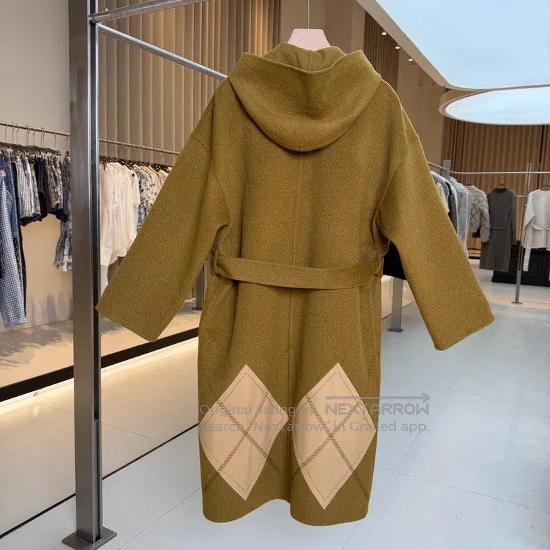 Hermes Hermes College Style Patch Leather Hooded Mid-Length Coat Size XXS / US 00 / IT 34 - 2 Thumbnail