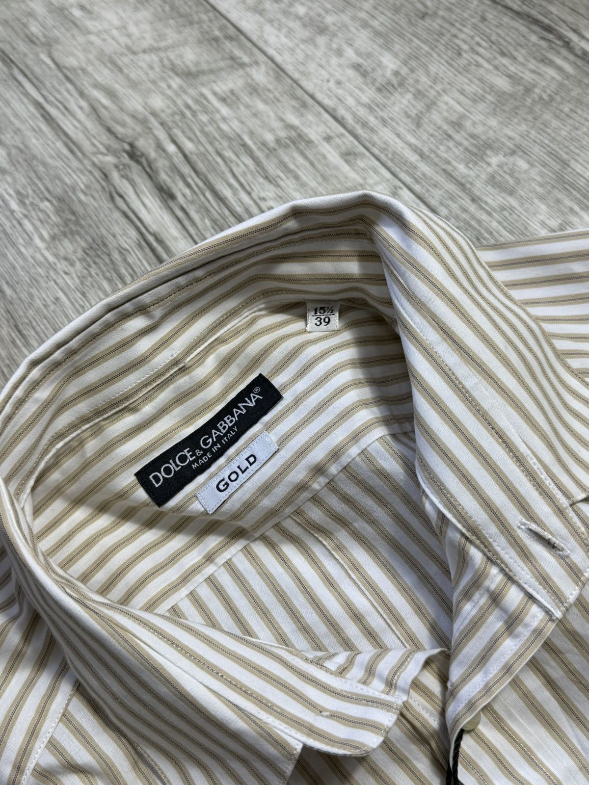 Dolce & Gabbana Dolce & Gabbana gold button-up shirt luxury streetwear crazy Size US M / EU 48-50 / 2 - 5 Thumbnail