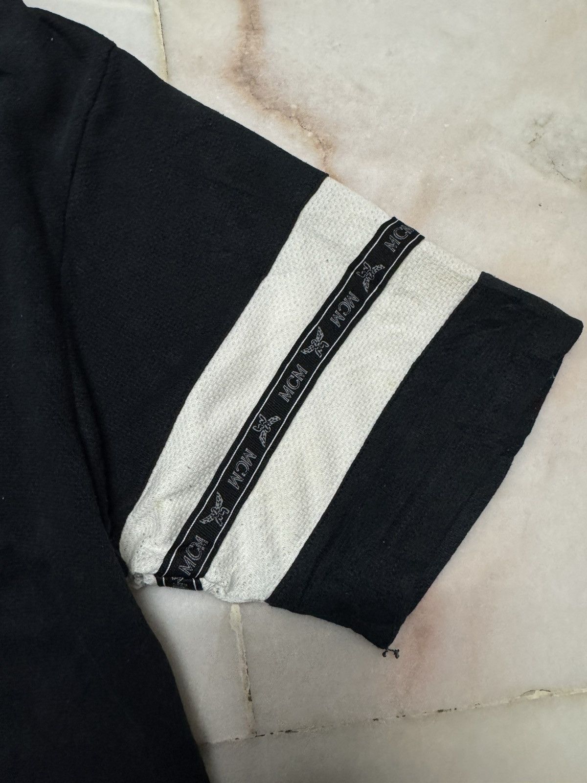 MCM THRASHED VINTAGE 90's MCM BLACK WHITE DIRTY FADED Size US L / EU 52-54 / 3 - 9 Thumbnail