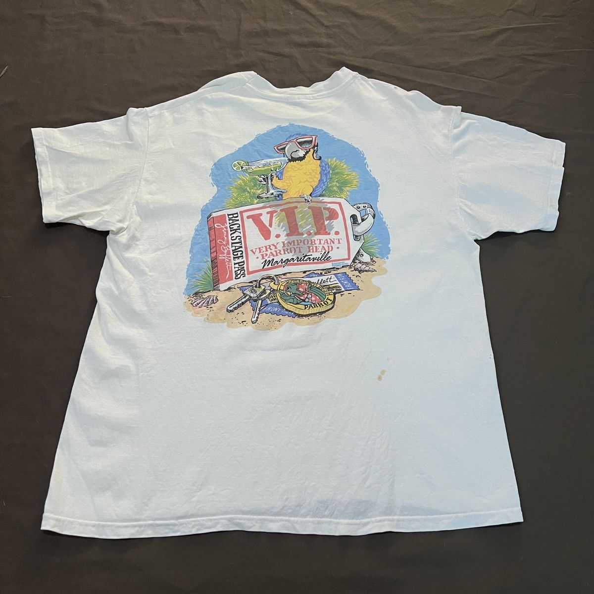 Band Tees × Vintage Vintage 90s Jimmy Buffett Tour Promo Tee XL Size US XL / EU 56 / 4 - 2 Thumbnail