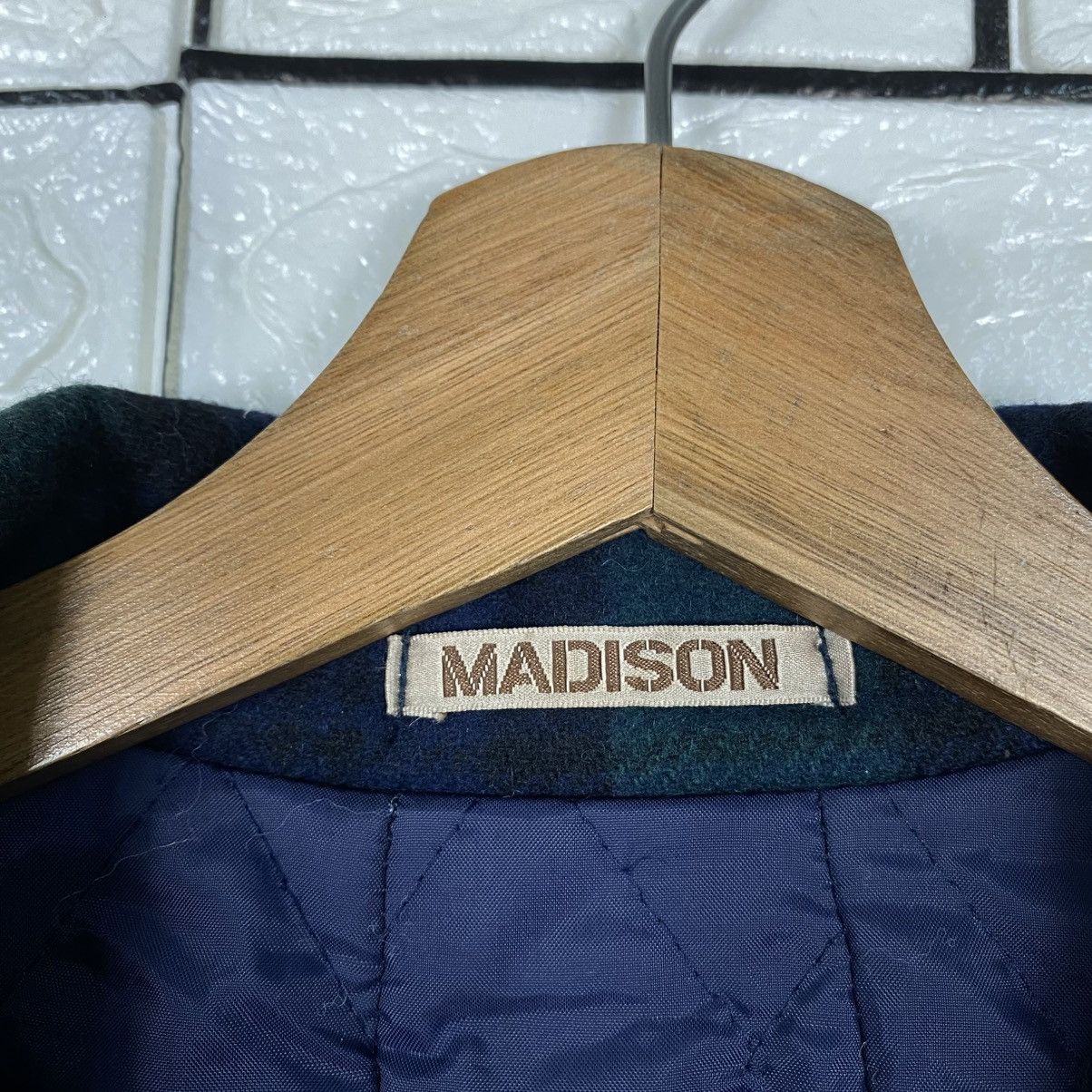 Issey Miyake Vintage Wool Chore Jacket Madison Tartan Design Check Size US L / EU 52-54 / 3 - 18 Thumbnail