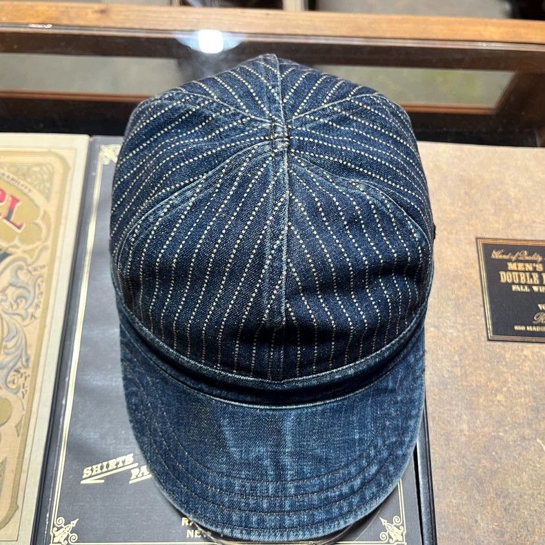 RRL Ralph Lauren RRL Ralph Lauren Wabash Blue Dyeing Engineer Hat Size ONE SIZE - 5 Thumbnail