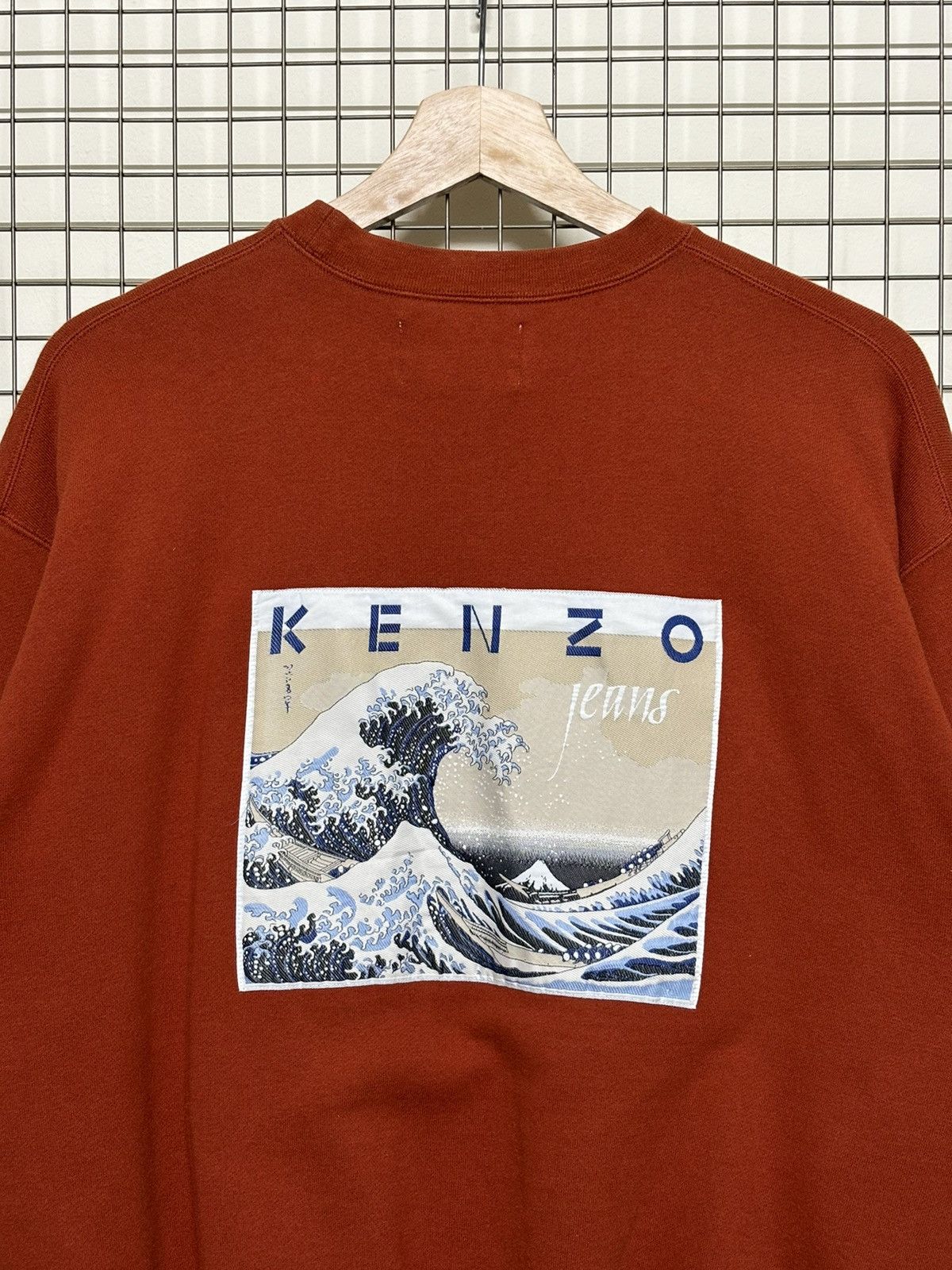 Kenzo × Vintage Kenzo Vintage Gilet Jeans Hokusai The Great Wave kanagawa Size US L / EU 52-54 / 3 - 1 Thumbnail