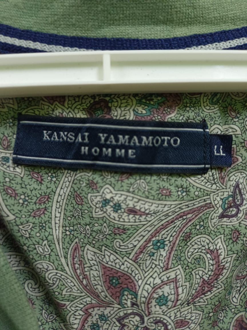 Kansai Yamamoto KANSAI YAMAMOTO Homme Single Pocket Vtg Button Up Tee Size US XL / EU 56 / 4 - 3 Thumbnail