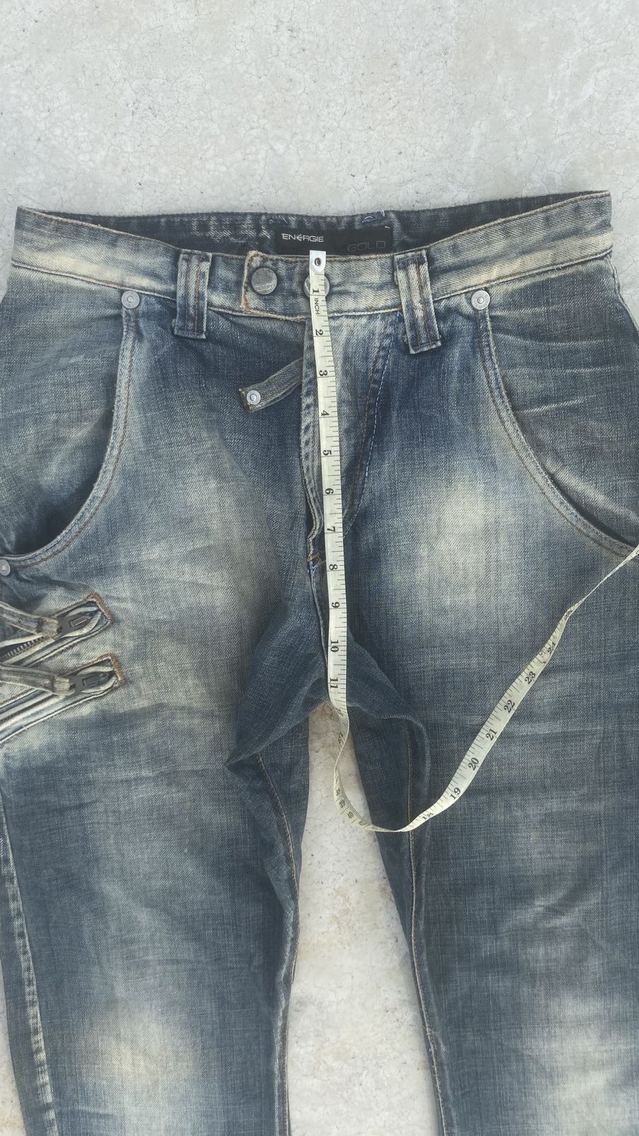 Energie Y2K Distressed MultiZip Energie x Sixty Denim Size US 29 - 13 Thumbnail