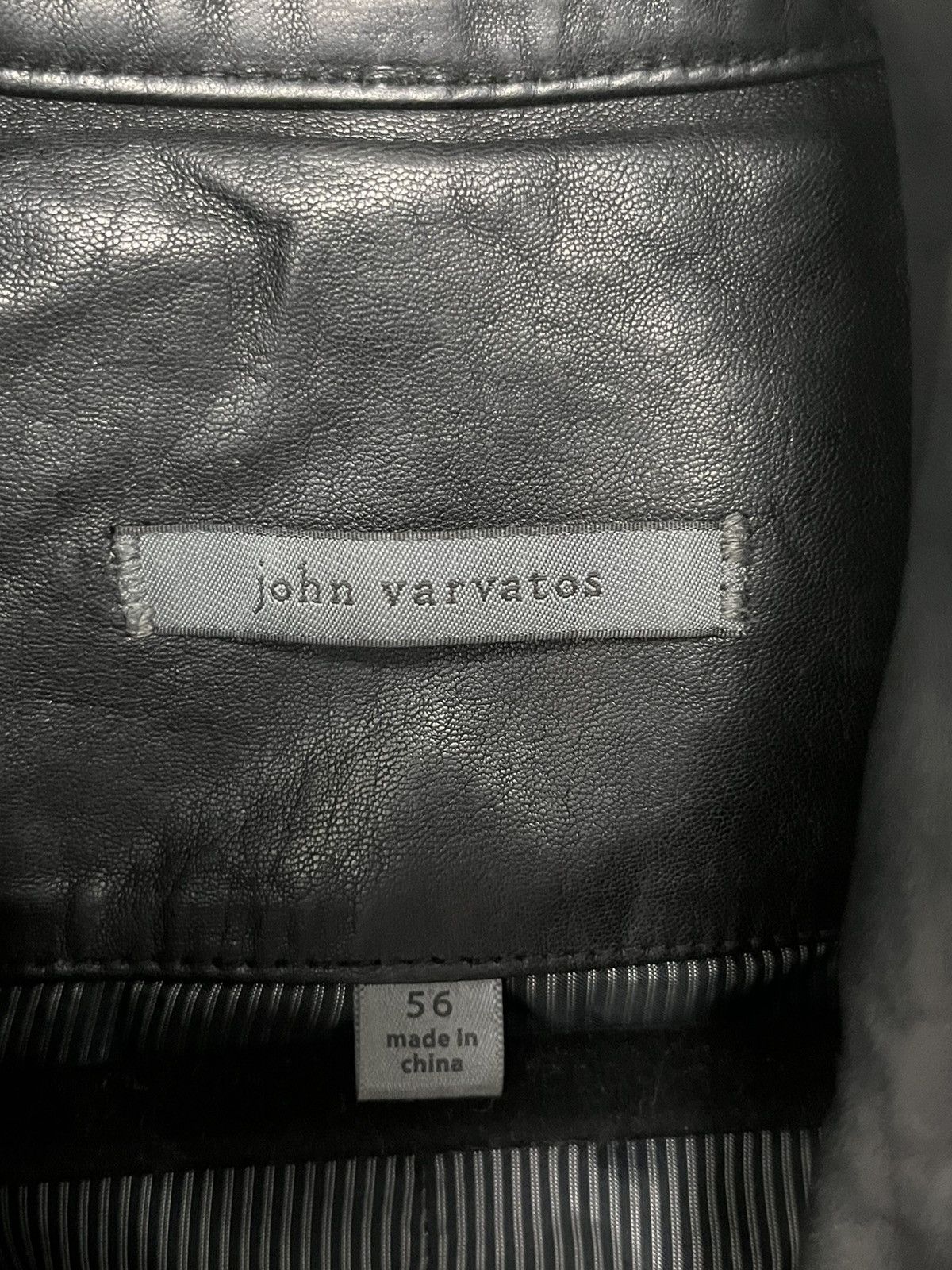 John Varvatos York Leather Jacket EU 56 USA 46 Size US XL / EU 56 / 4 - 11 Thumbnail