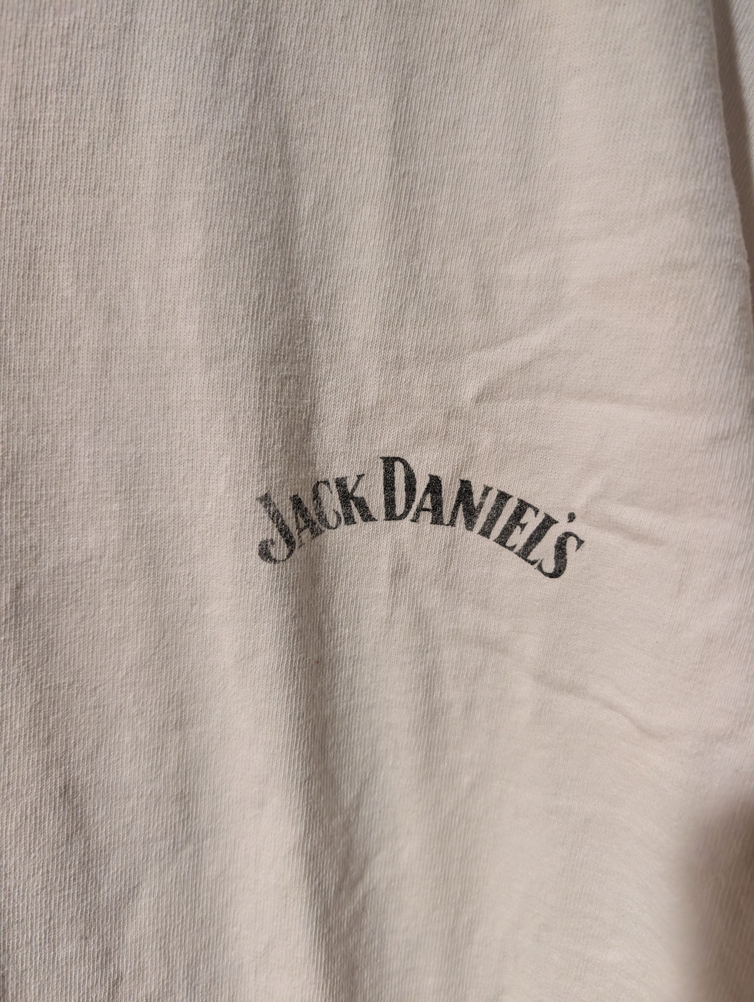 Fruit Of The Loom Vintage 90s Jack Daniels Whiskey Old N7 Drink Logo T-Shirt Size US XL / EU 56 / 4 - 8 Thumbnail
