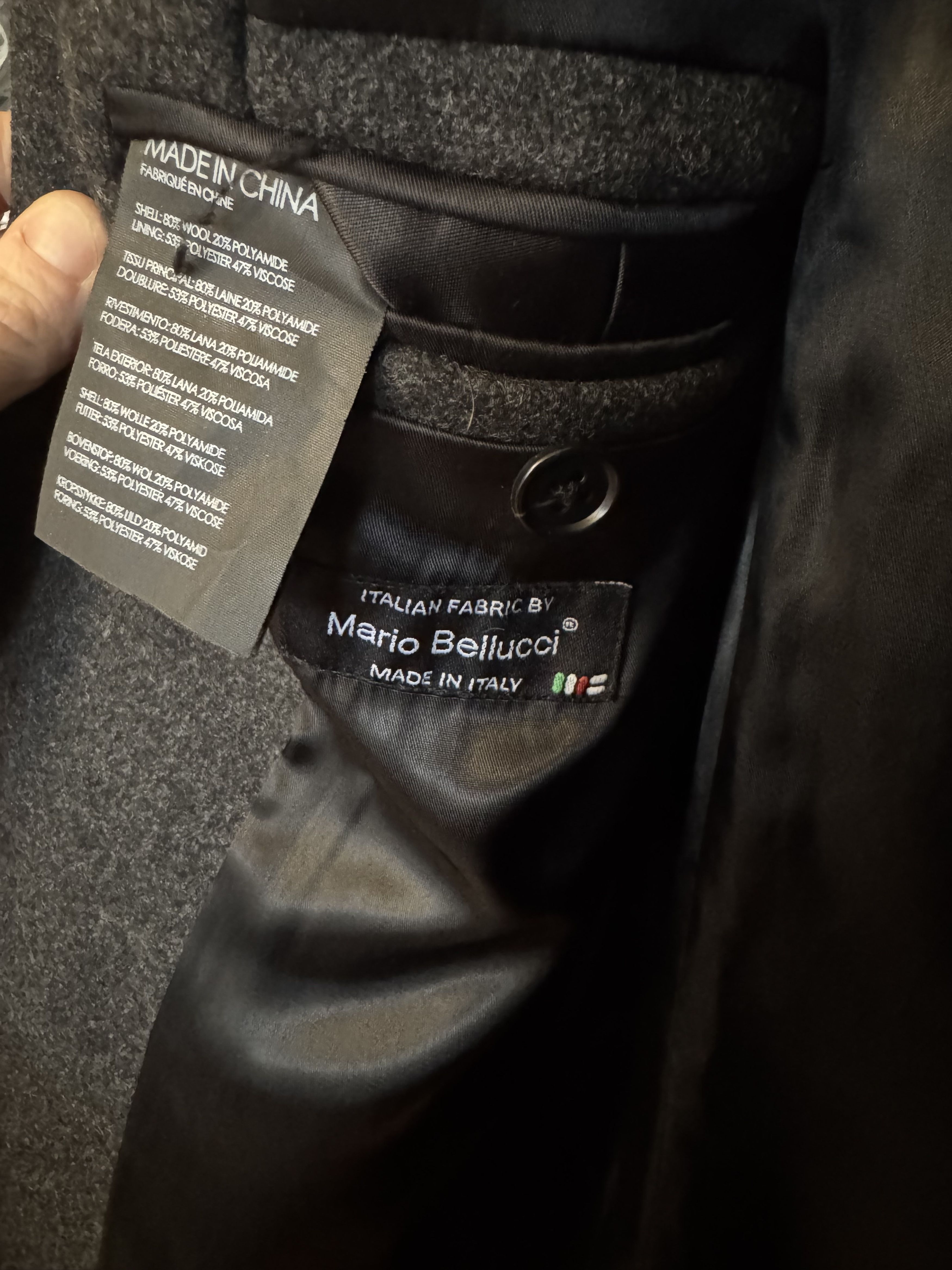 Club Monaco Wool Coat by Mario Bellucci Size US M / EU 48-50 / 2 - 4 Thumbnail