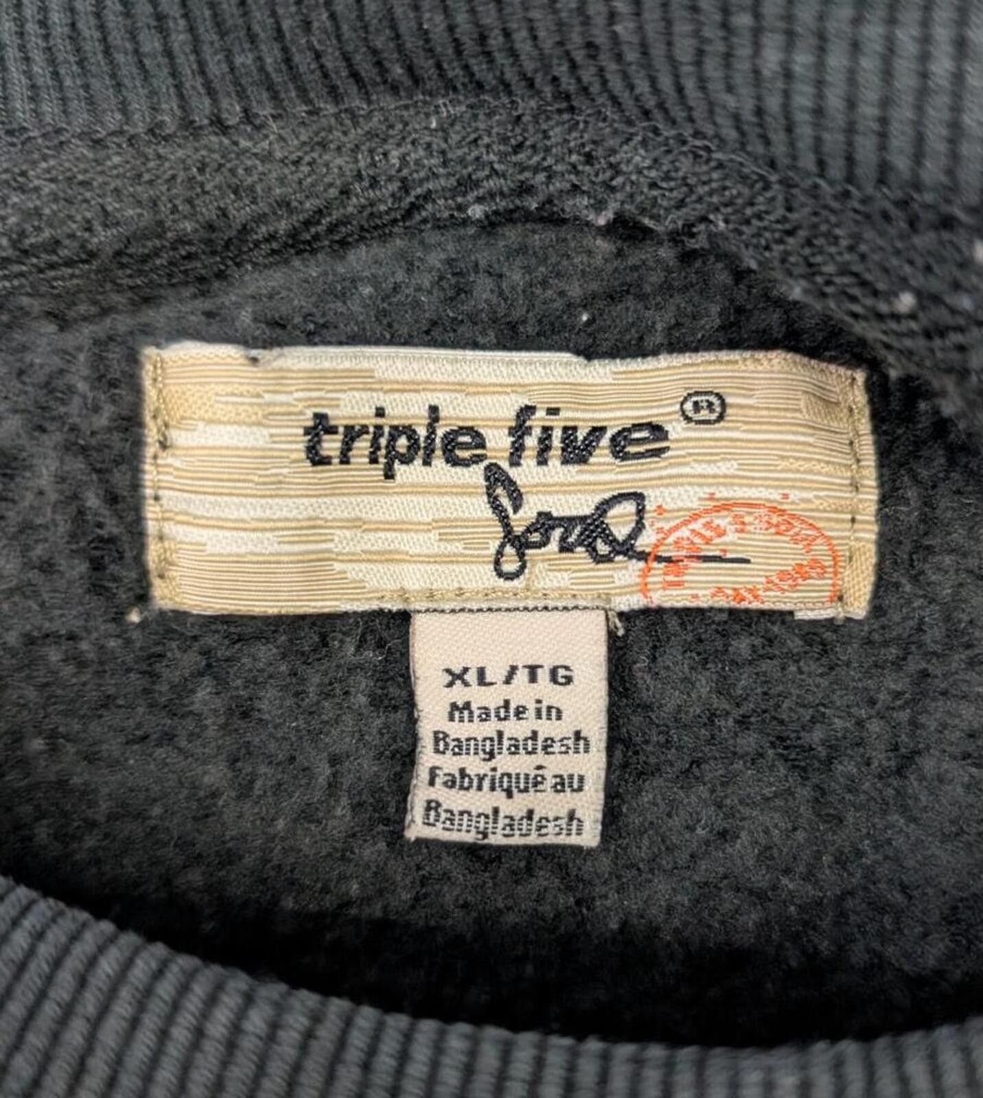 Other Y2K Triple Five Soul Black Reverse Weave Style Sweater Size US XL / EU 56 / 4 - 3 Thumbnail