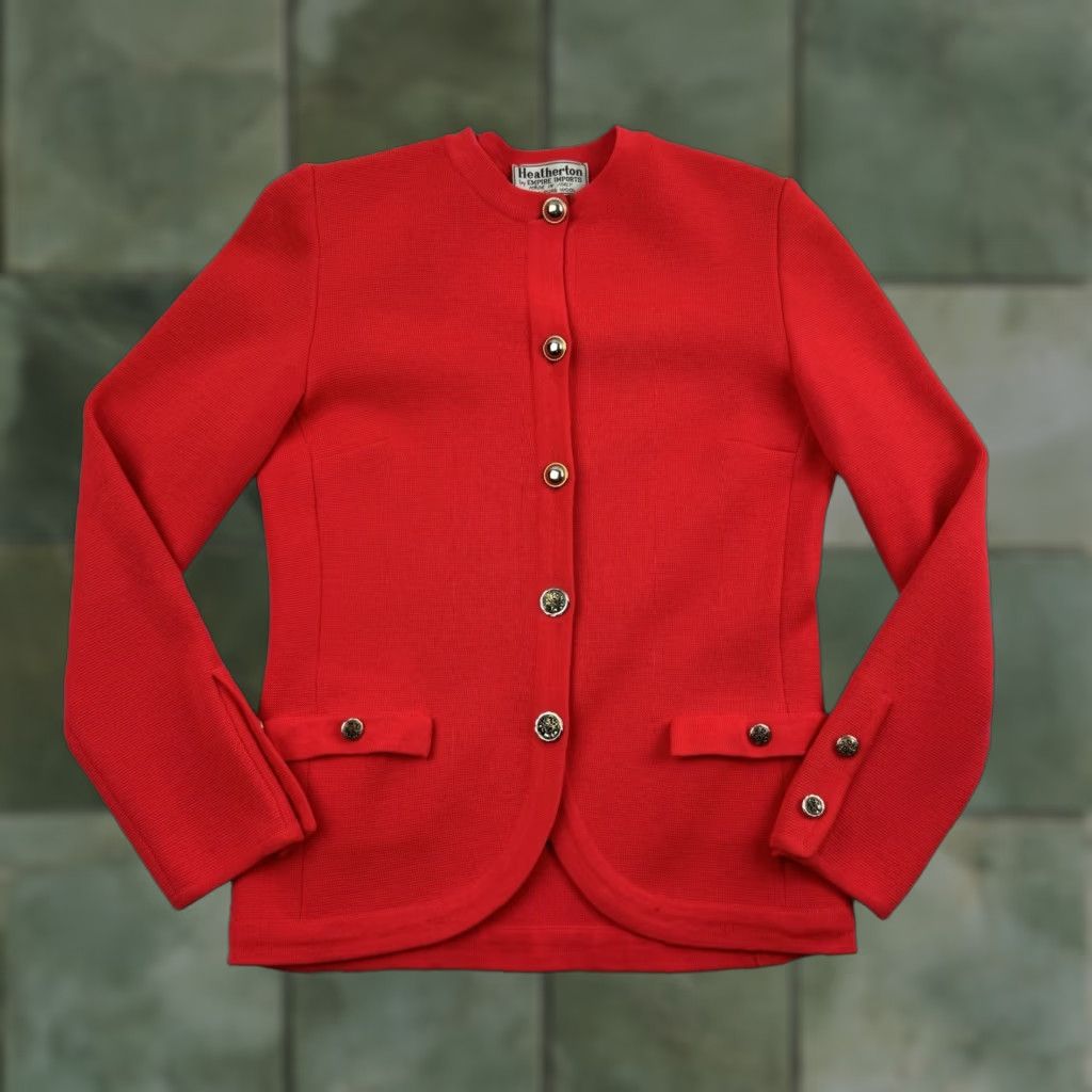 Vintage VINTAGE Heatherton Cardigan Sweater Womens Small Red Wool 80s 90s Italy Brand Heatherton Womens Small Red Wool Cardigan 80s US? Size S / US 4 / IT 40 - 1 Thumbnail