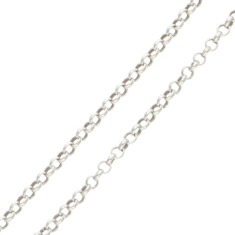 Chrome Hearts Silver Roll Chain Necklace