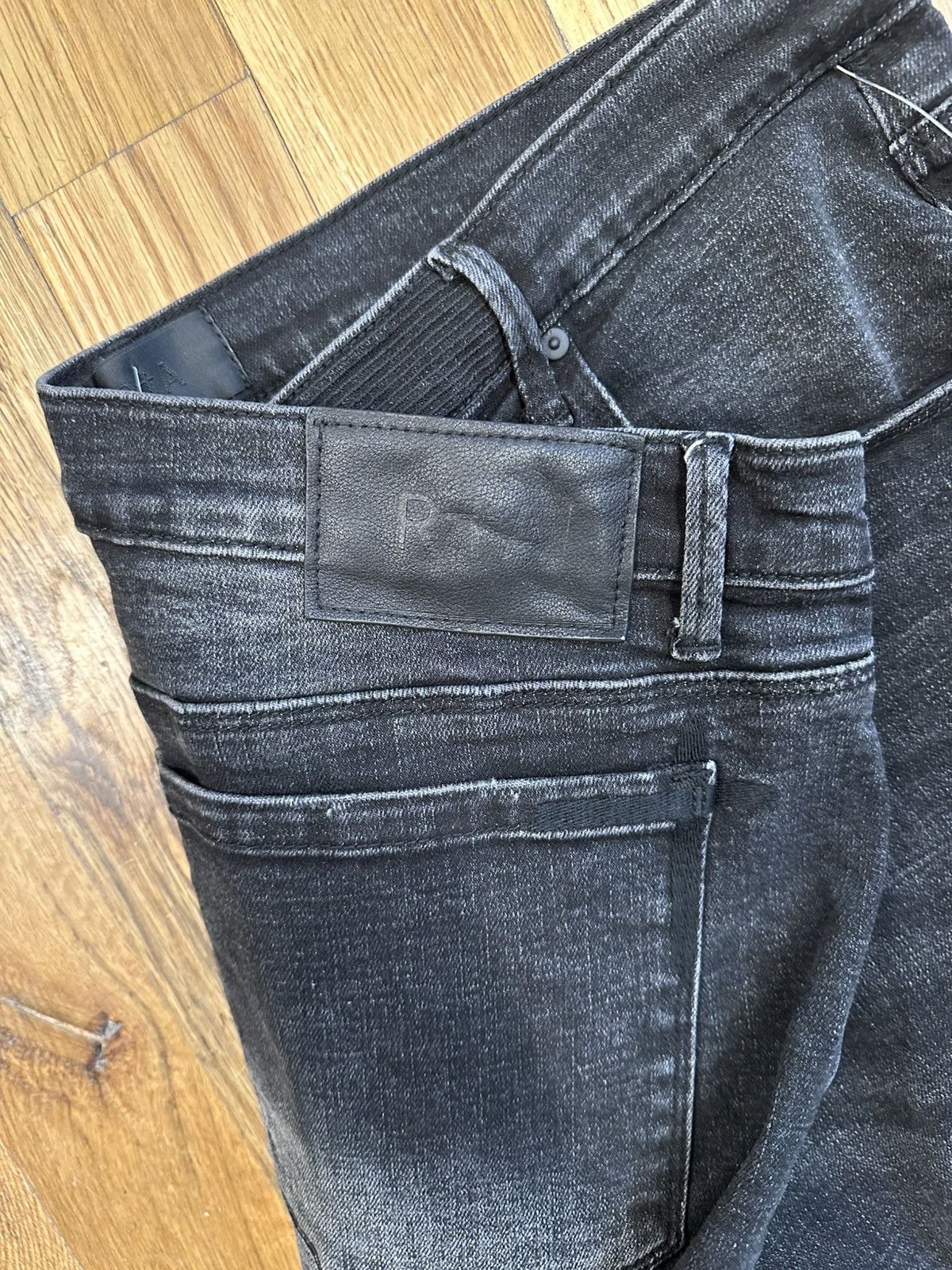 Rta RTA Distressed Faded Black Denim Jeans Sz 36 Size US 36 / EU 52 - 4 Thumbnail