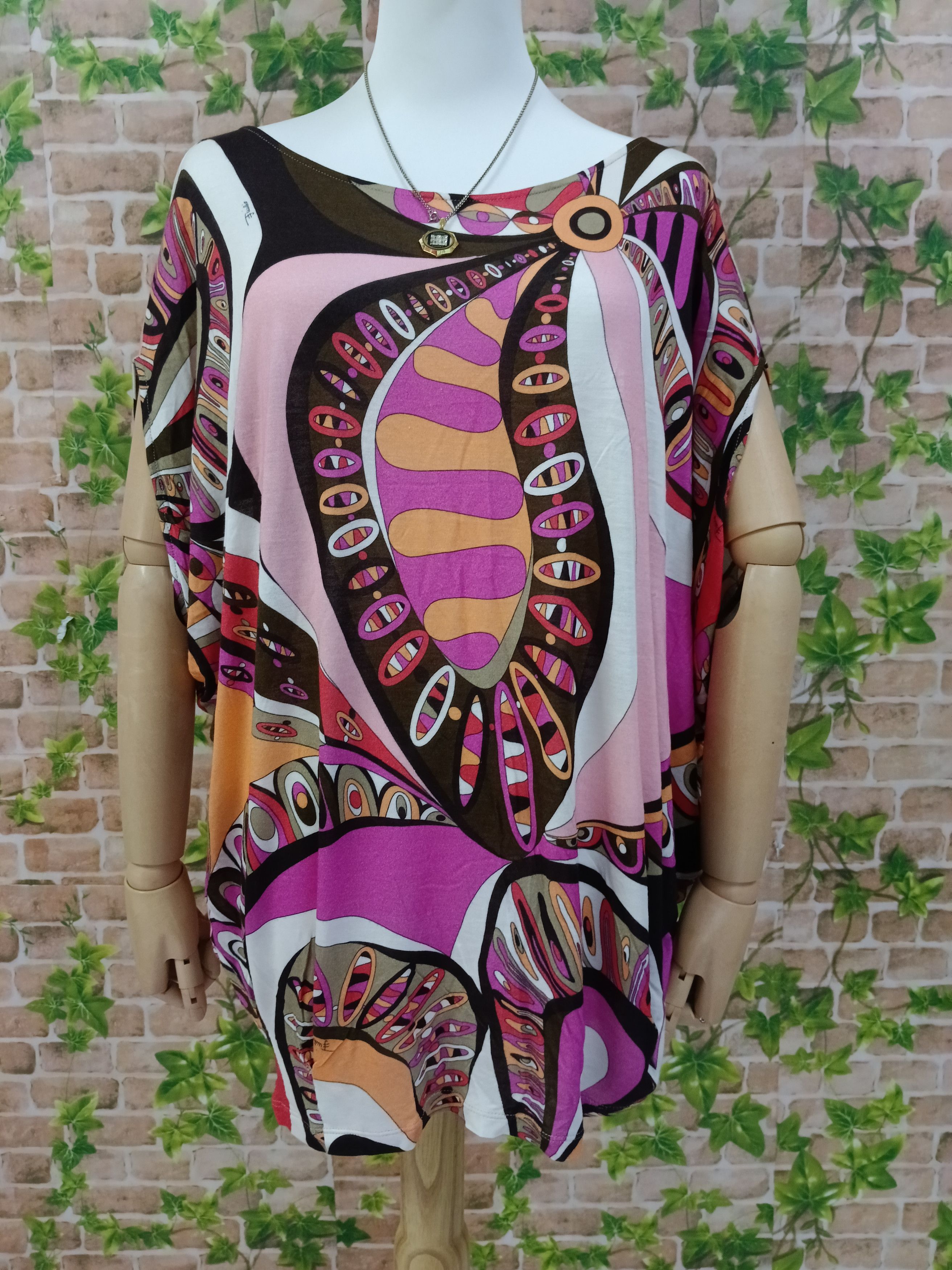 Emilio Pucci EMILIO PUCCI VISCOSE KIMONO BLOUSE Size M / US 6-8 / IT 42-44 - 2 Thumbnail