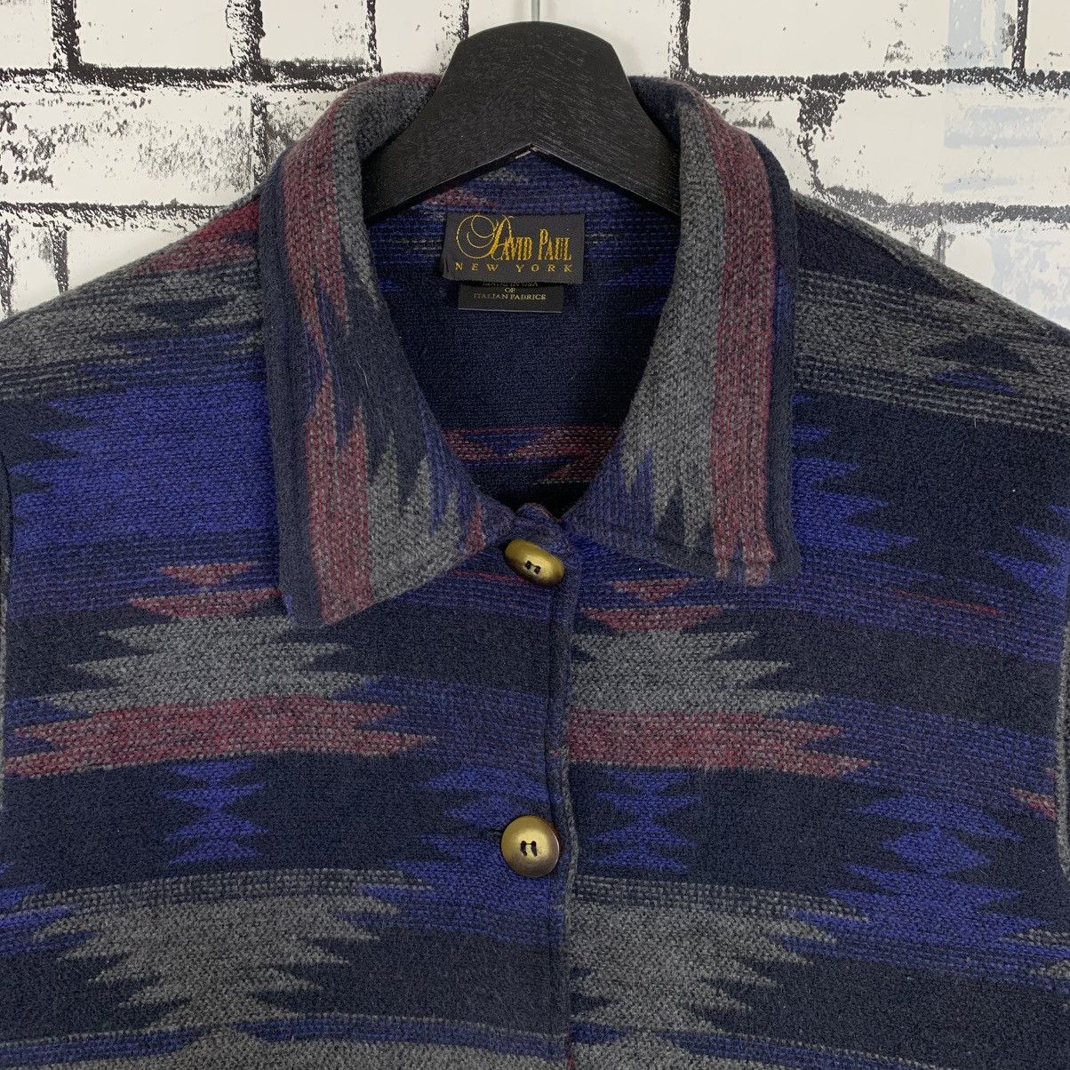 Designer × Vintage Aztec Navajo Design Jacket Size US M / EU 48-50 / 2 - 4 Thumbnail