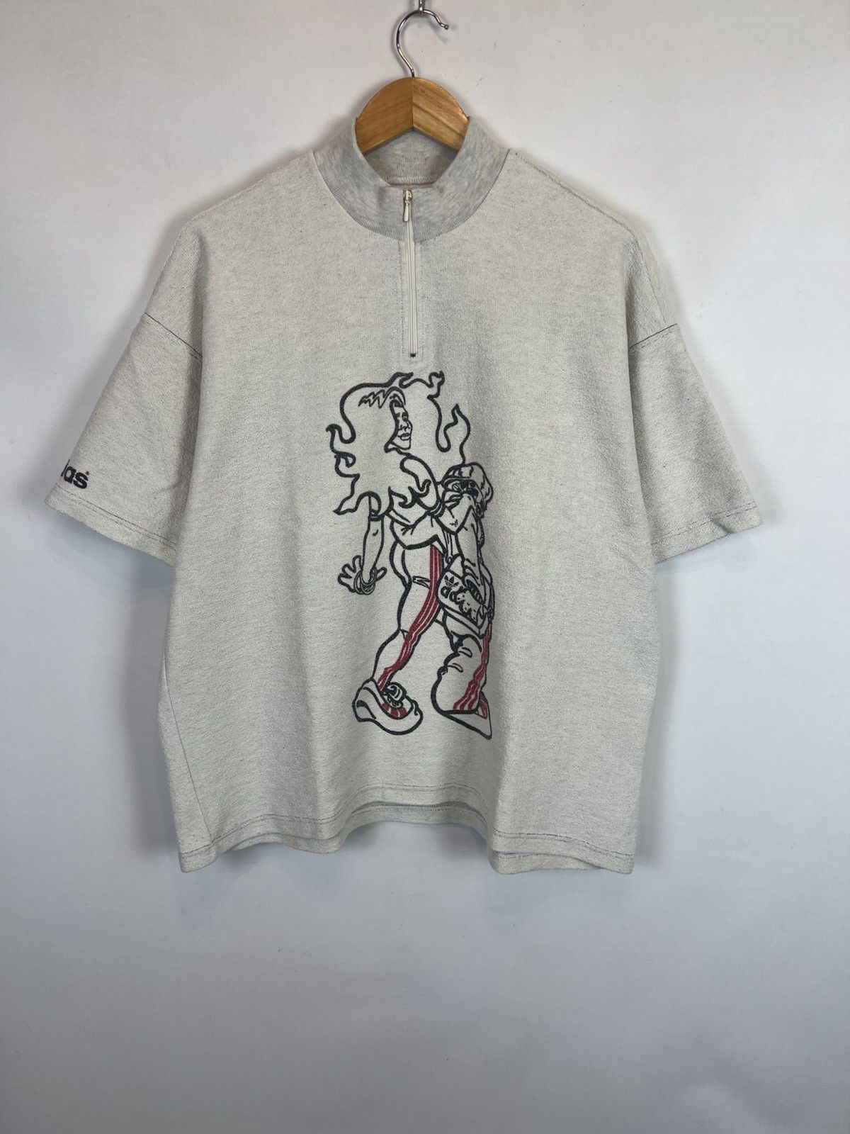 Adidas × Vintage Vintage Adidas Off Beat Rap T-Shirt Y2K Size US M / EU 48-50 / 2 - 8 Thumbnail
