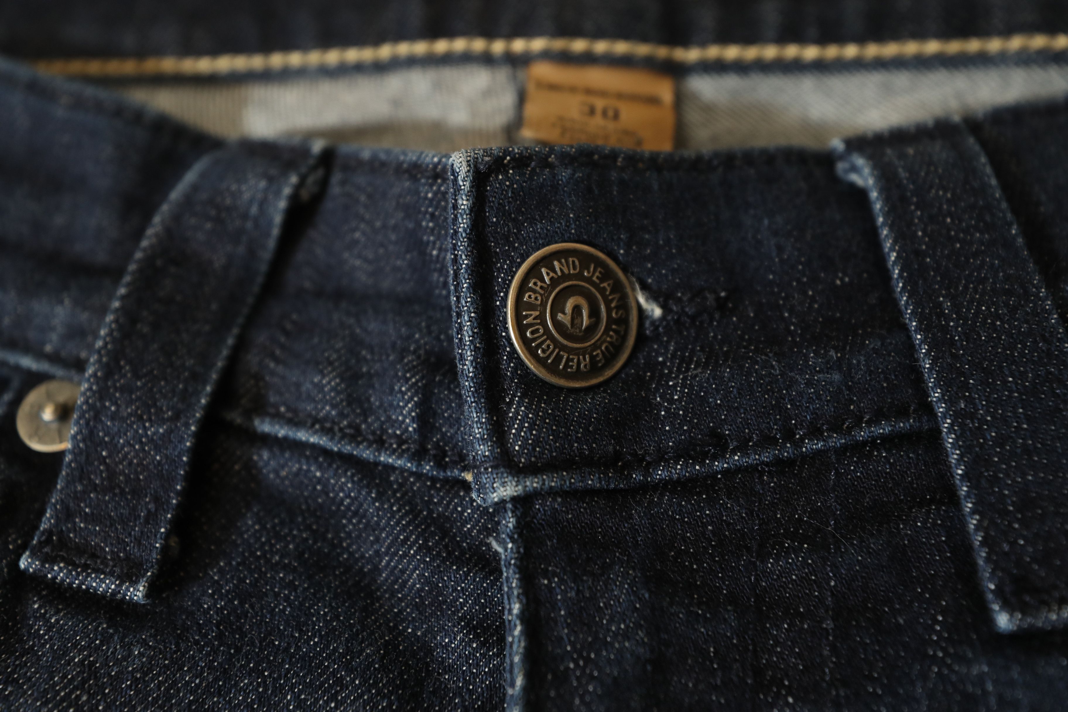 True Religion True Religion Ricky Relaxed Straight Jeans (30) Size US 30 / EU 46 - 6 Thumbnail