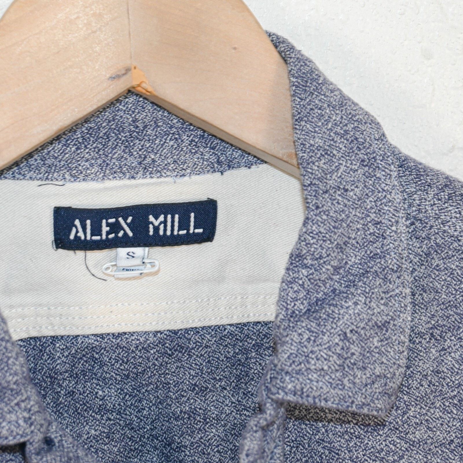 Alex Mill ALEX MILL Men's Caden Roadhouse Button up Shirt Navy Small Size US S / EU 44-46 / 1 - 5 Thumbnail