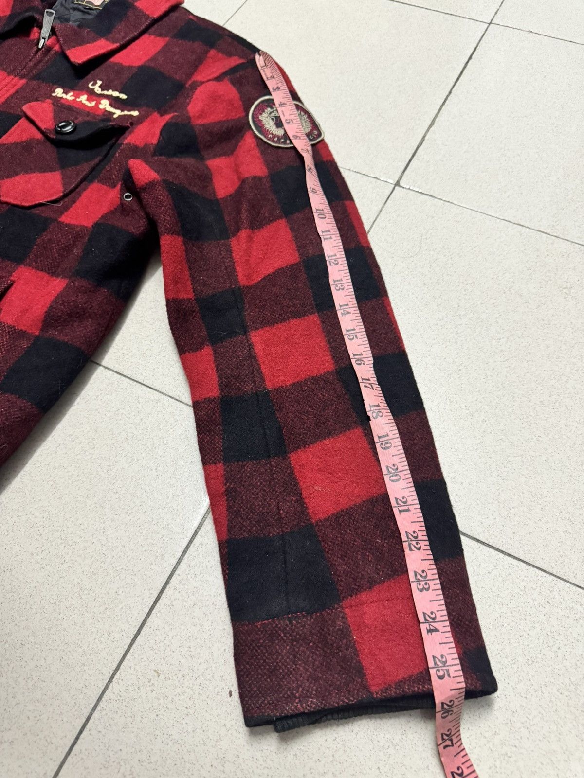 Vanson Leathers VANSON LEATHERS WOOL CHECKERED TARTAN JACKET Size US M / EU 48-50 / 2 - 5 Thumbnail