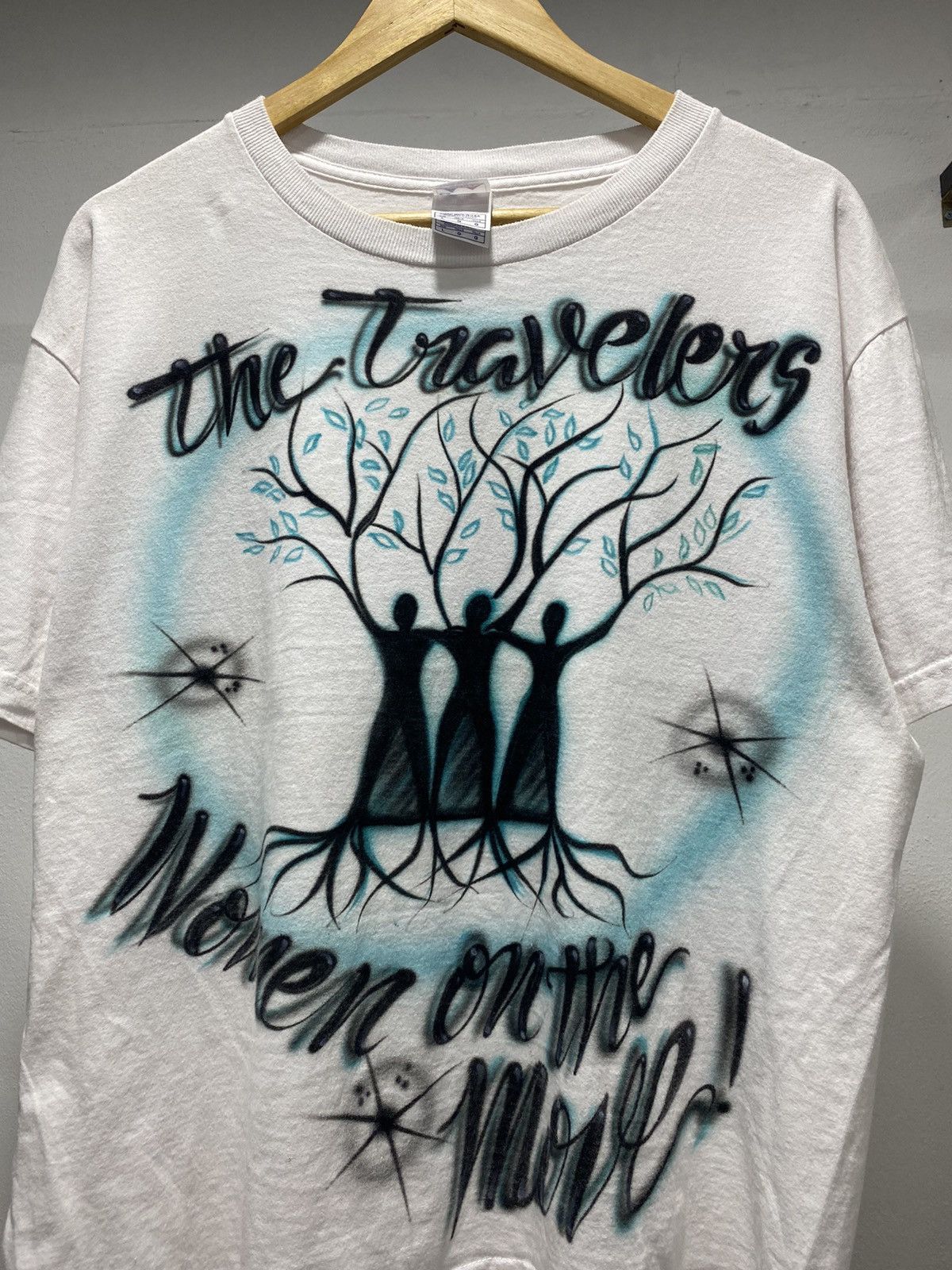 Vintage Sick☠️ Art ‘The Travelers’ Human Trees 90s 80s Crop Size US L / EU 52-54 / 3 - 3 Thumbnail