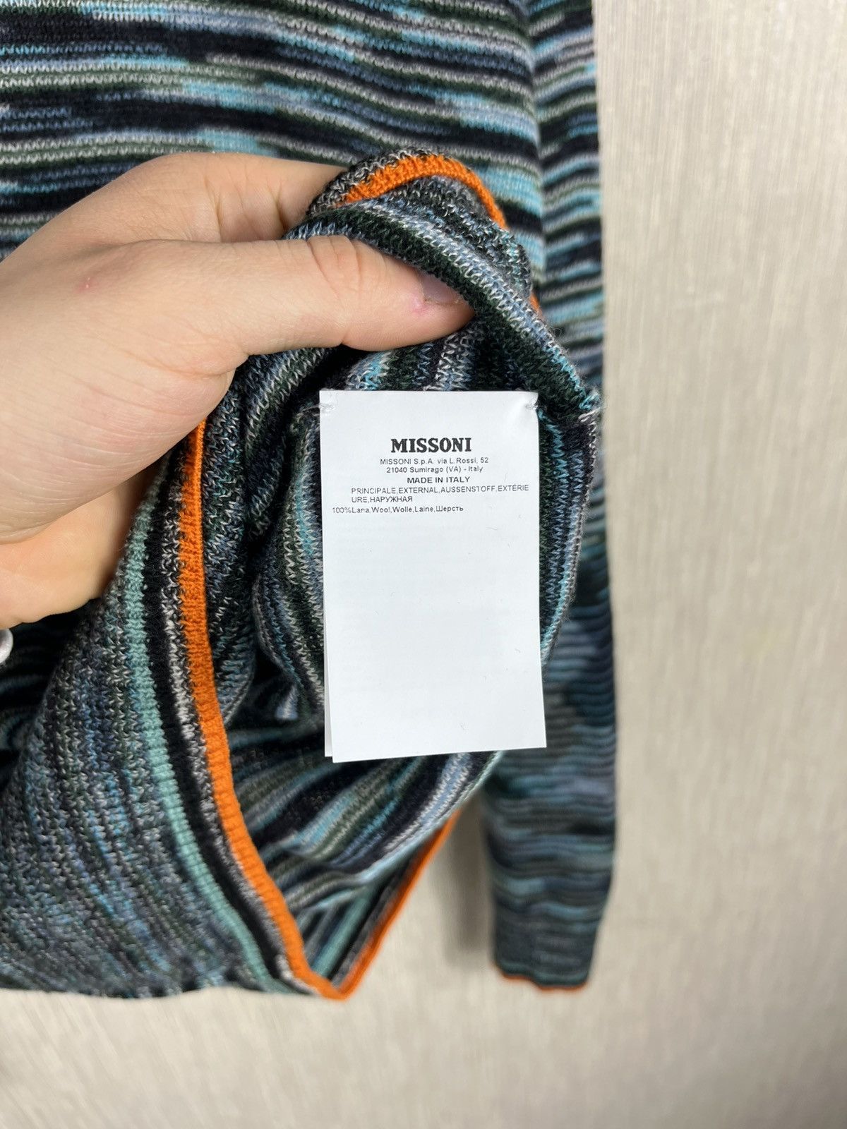 Missoni Missoni wool colorful thin sweater turtleneck patterned Size M / US 6-8 / IT 42-44 - 15 Thumbnail
