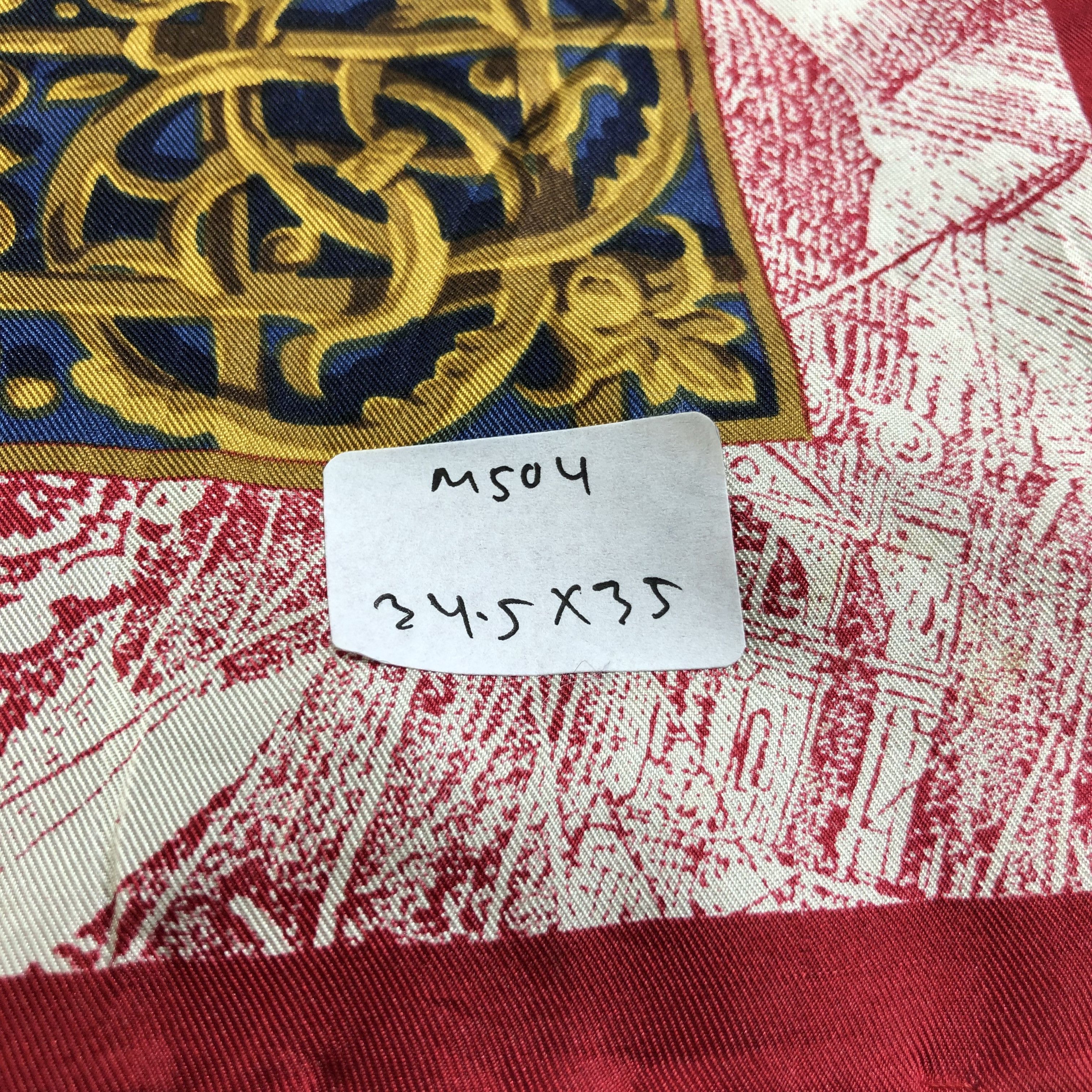 Vintage Luxury Hand Rolled Silk Scarf M504 Size ONE SIZE - 6 Thumbnail