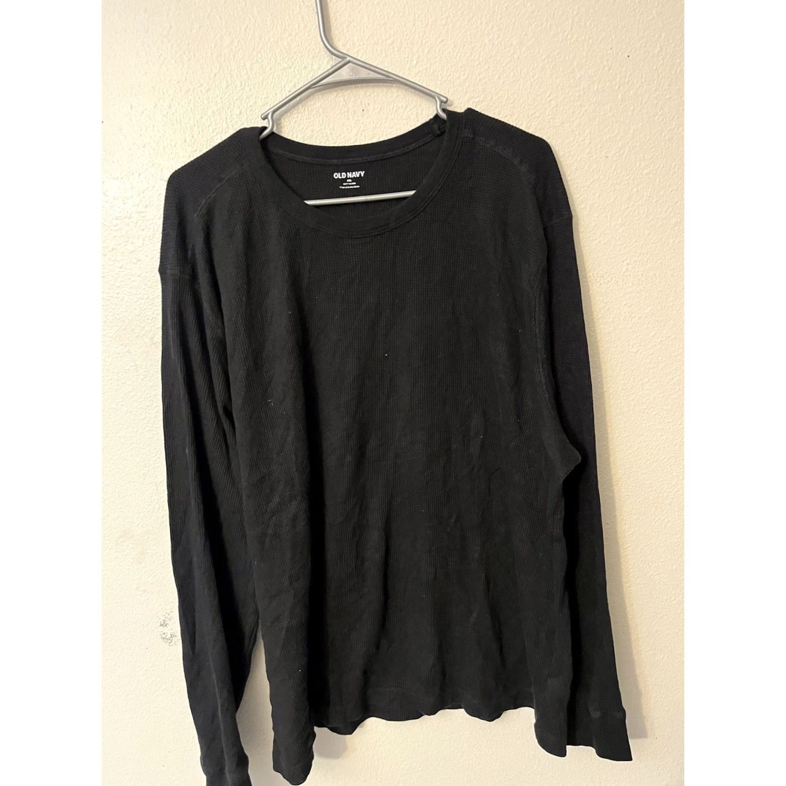 Old Navy Old Navy Shirt Mens Size XXL Black Soft Wash Long Sleeve Knit Crew Neck Size US XXL / EU 58 / 5 - 2 Thumbnail
