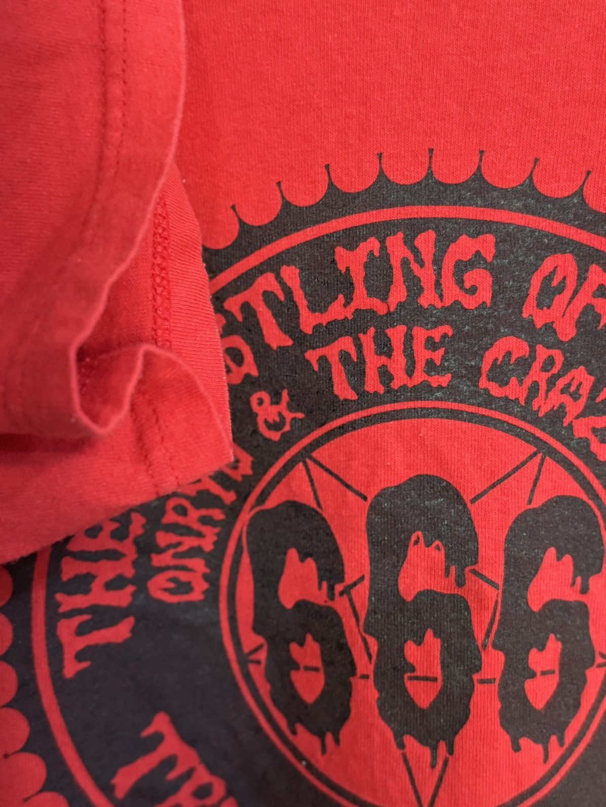 Vintage × WCW/nWo × WWF Vintage The Wrestling Of Darkness Triple Sixxx Tee Size US XL / EU 56 / 4 - 6 Thumbnail