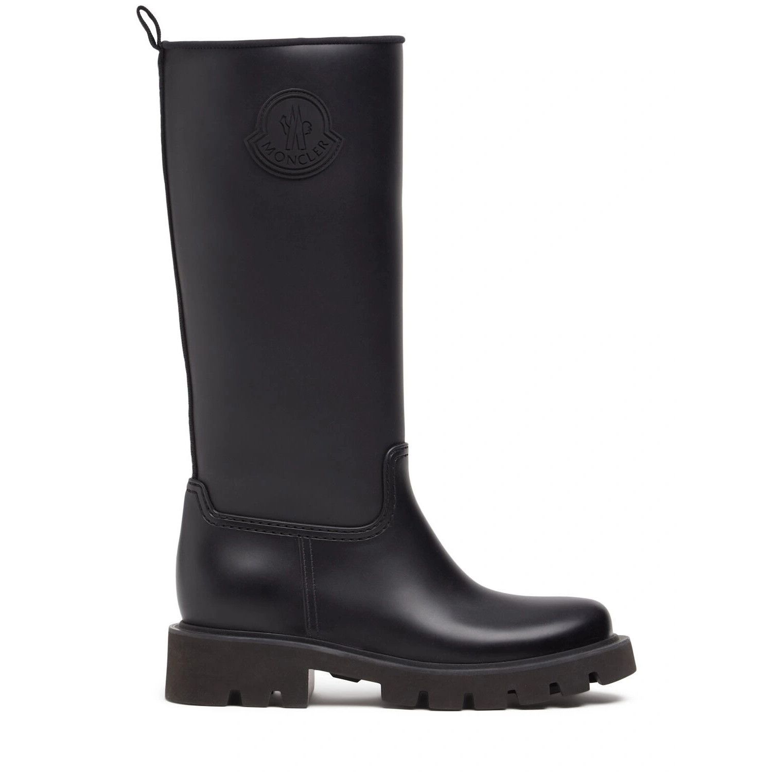 MONCLER Kickstream Black Rain Boots New (Women's size:6;)