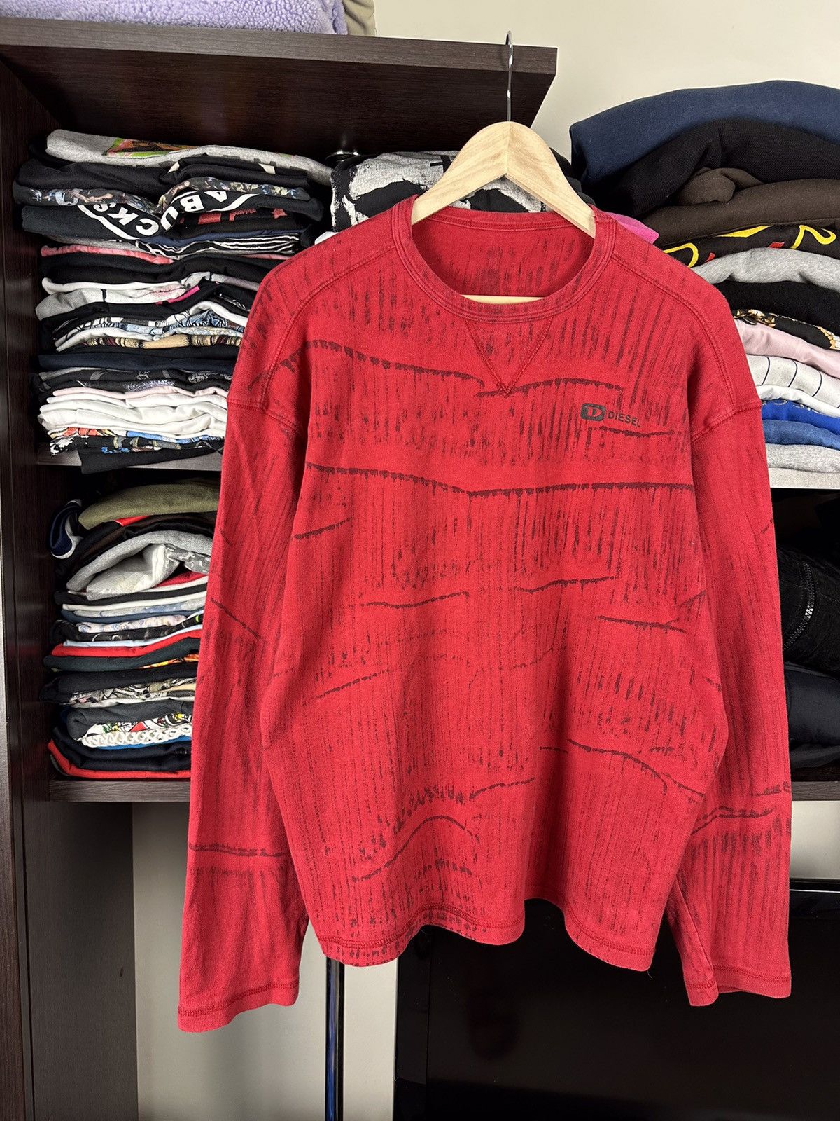 Diesel × Vintage Vintage Diesel Tee Y2K Japanese Brand 00s Size US L / EU 52-54 / 3 - 3 Thumbnail