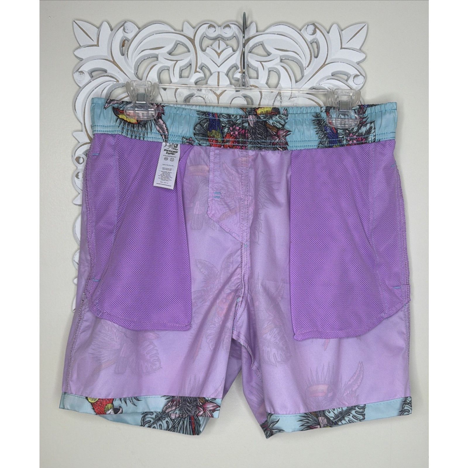 Other Psycho Tuna Tropical Birds Swim Trunks Men's Medium NWT Size US 31 - 5 Thumbnail