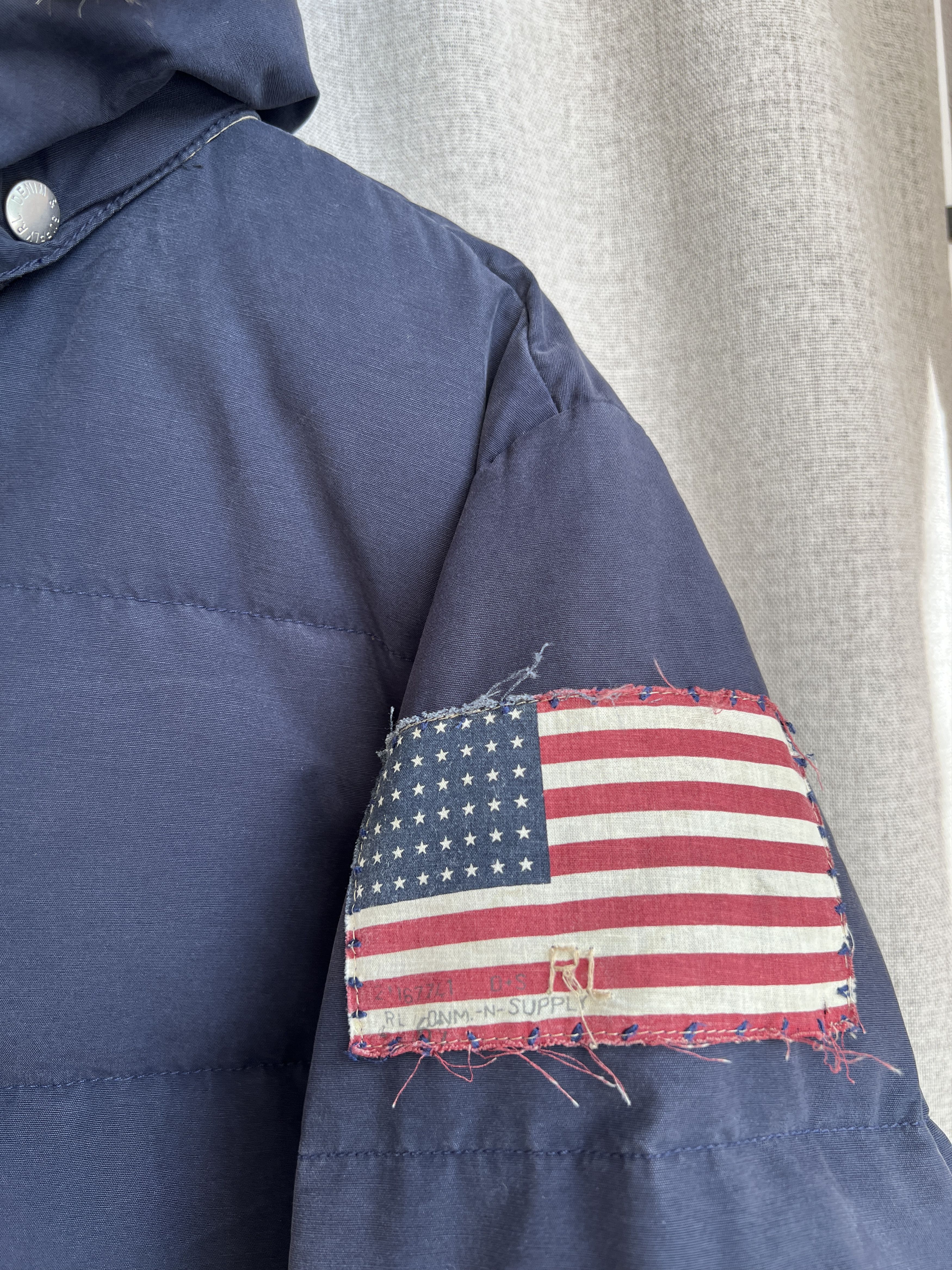 Polo Ralph Lauren Vintage Ralph Lauren Denim Supply USA Flag Navy Down Parka Size US L / EU 52-54 / 3 - 11 Thumbnail