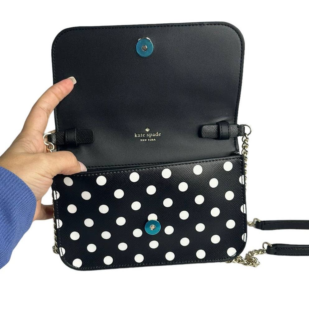 Kate Spade Kate Spade Cheers Boxed Black and white Crossbody Clutch bag Size ONE SIZE - 4 Thumbnail