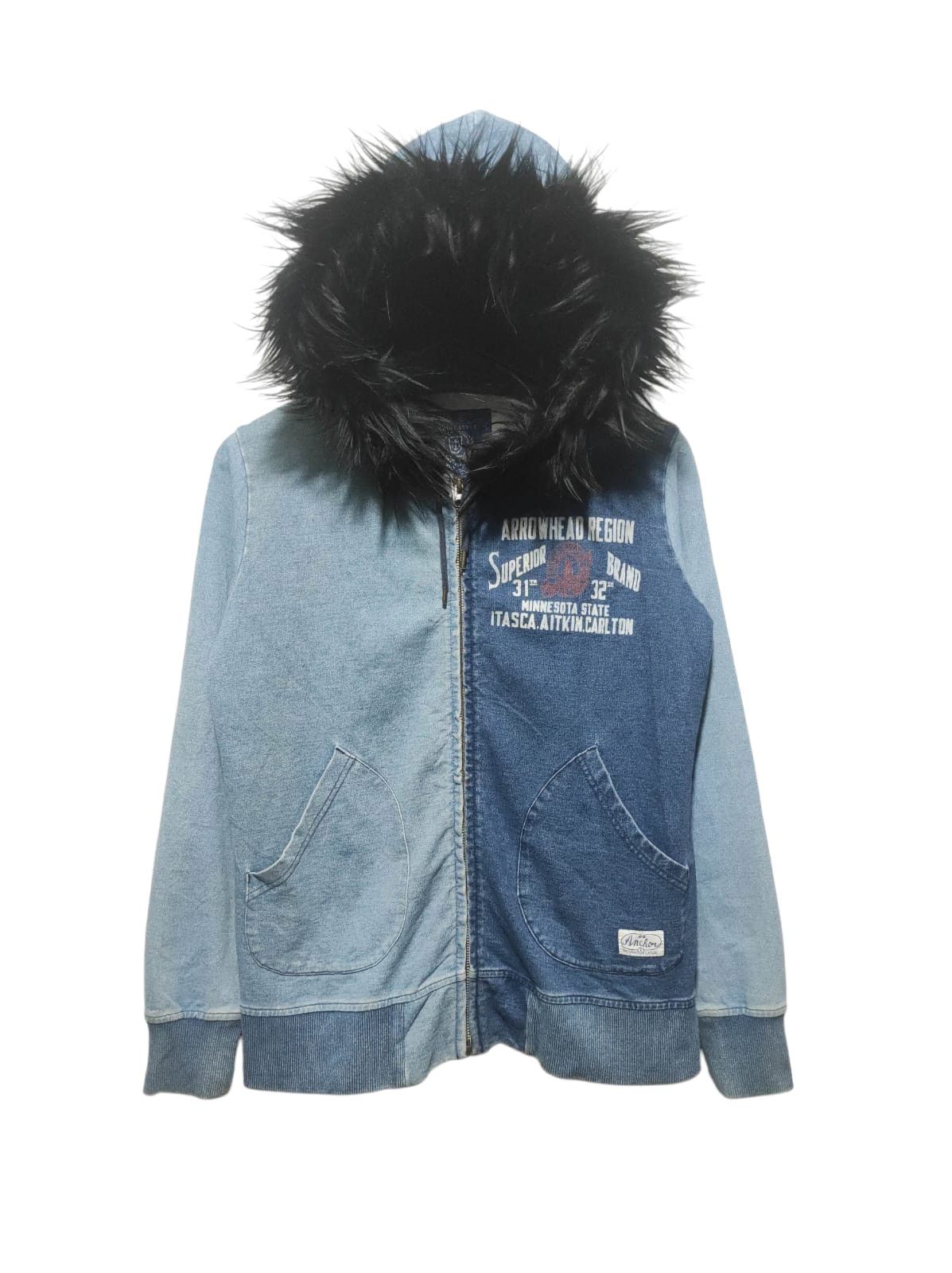 Hysteric Glamour Marine Style Casual wear Denim Zip Fur Hoodie i6w9 lgb style Size US M / EU 48-50 / 2 - 1 Thumbnail