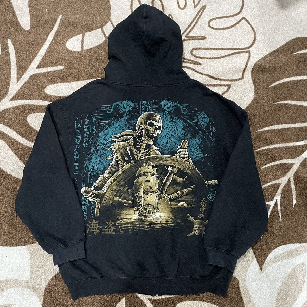 Disney 🔥Rare🔥Vintage Pirates Of The Caribbean OVP Hoodie Size US XL / EU 56 / 4 - 2 Thumbnail