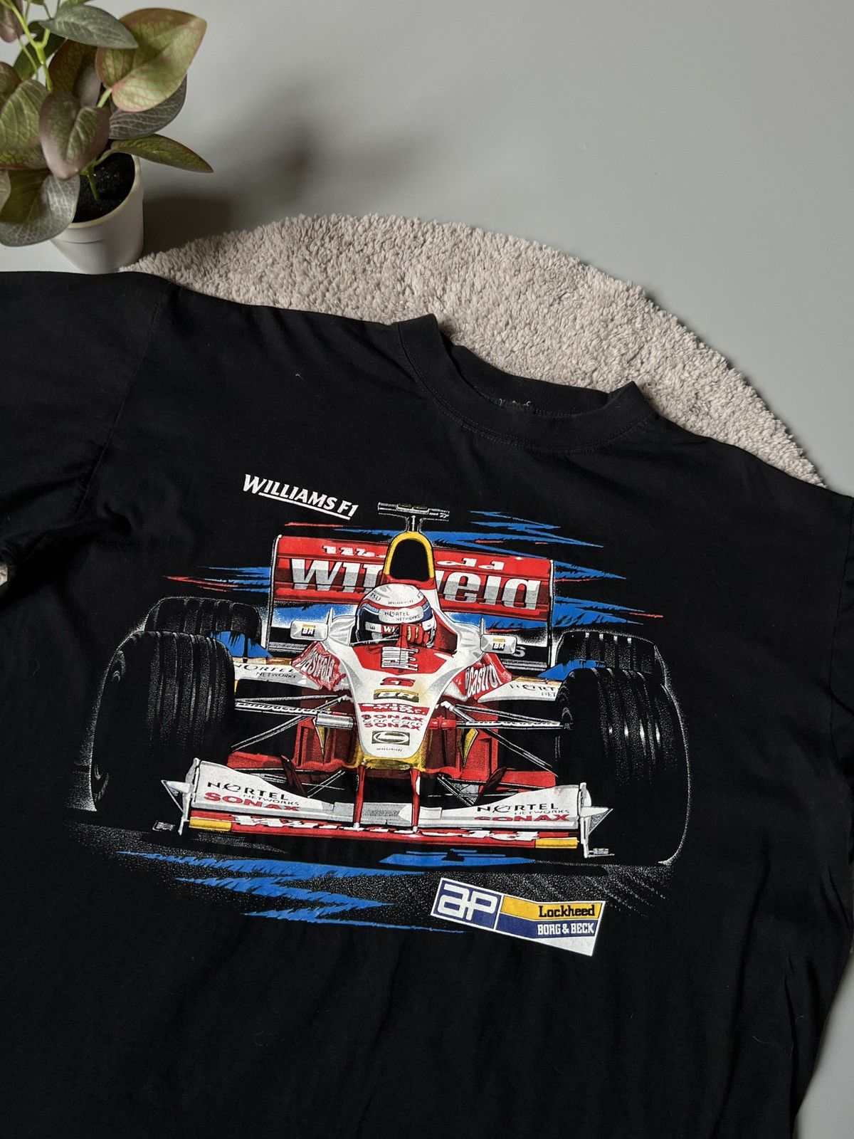 Formula 1 × R.M. Williams Vintage Formula 1 Williams Racing Big Logo T Shirt 90s USA Size US XL / EU 56 / 4 - 1 Thumbnail