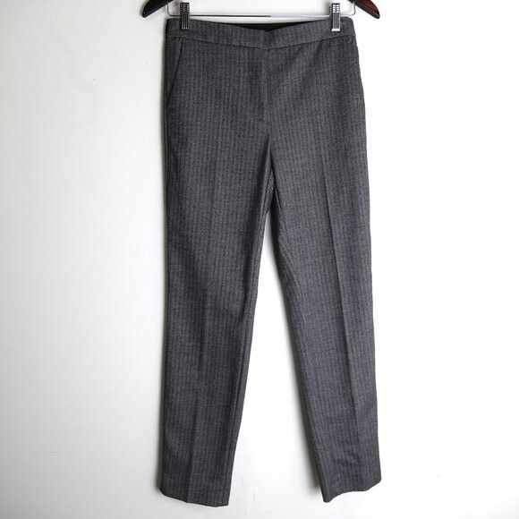 Zara Zara Striped Tweed Pleated Front Dress Pants Straight Leg Size 28" / US 6 / IT 42 - 1 Thumbnail
