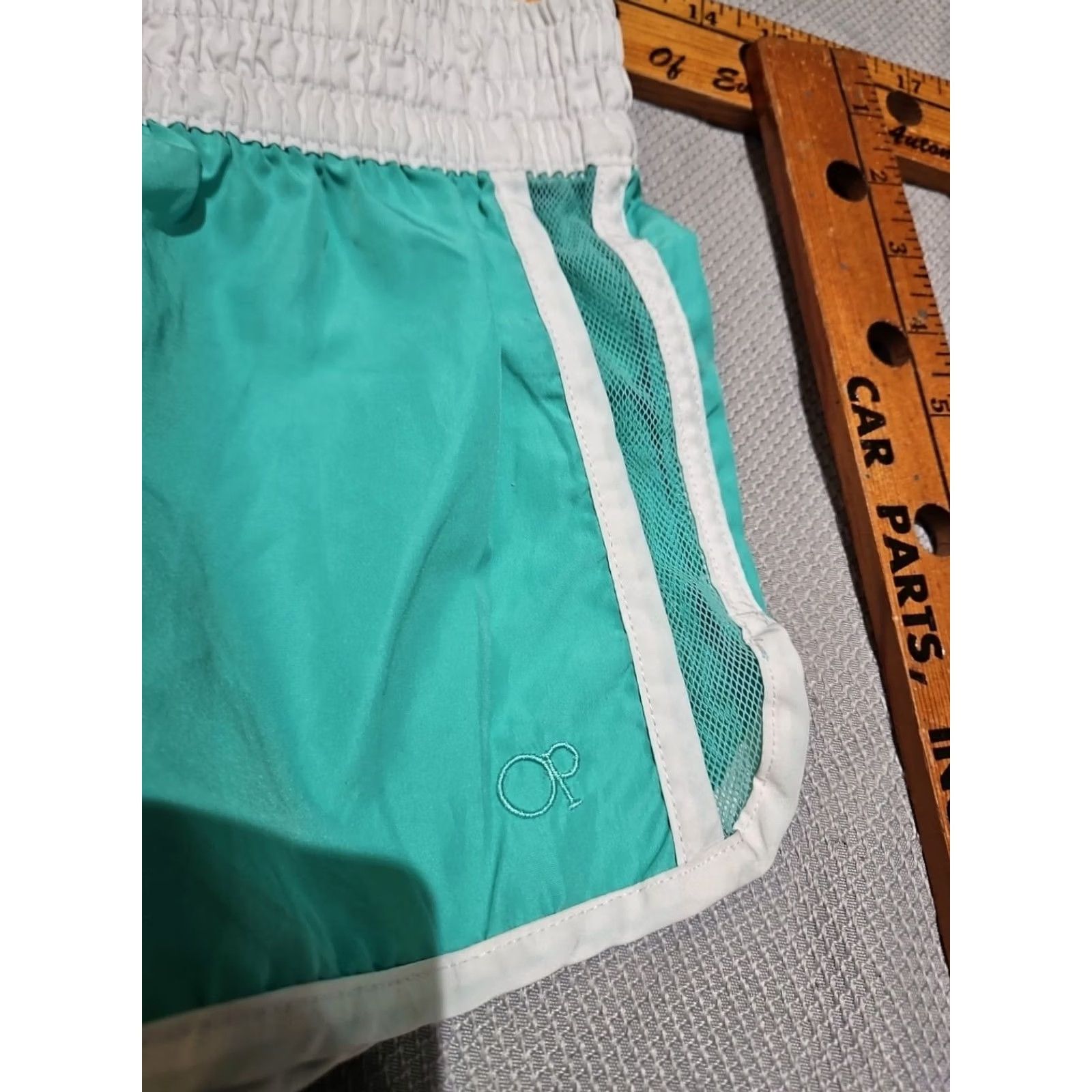 Ocean Pacific OP Ocean Pacific Short Womens Small Green Teal Pull On Active Casual Pant Size 28" / US 6 / IT 42 - 3 Thumbnail