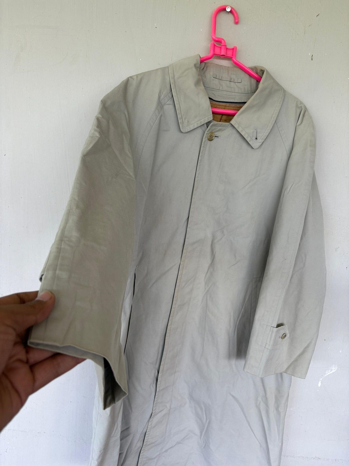 Burberry Vintage Burberry Nova Check Long Jacket Design Size US L / EU 52-54 / 3 - 2 Thumbnail