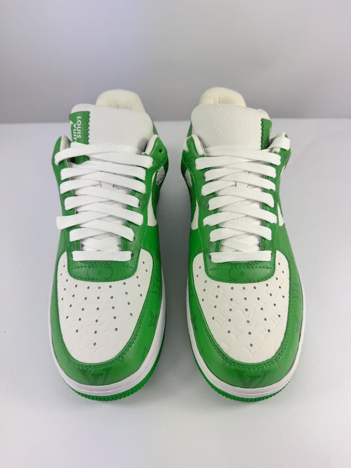 Louis Vuitton x Nike Air Force 1 By Virgil Abloh Green Sneakers Size US 8.5 / EU 41-42 - 2 Thumbnail